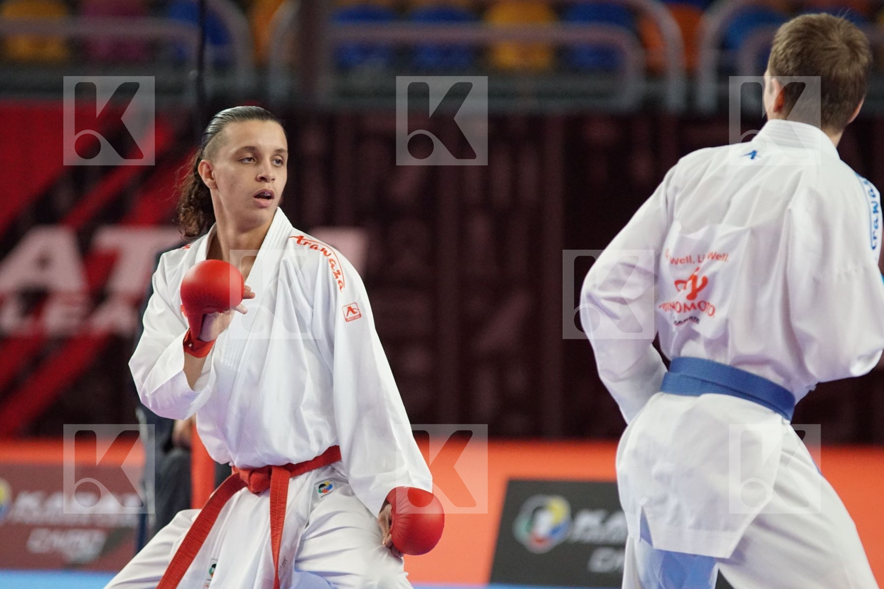 Sami TAS (ALGERIA) vs (Nikita FILIPOV (UKRAINE) in Male Kumite -60 Kg - Bronze bout