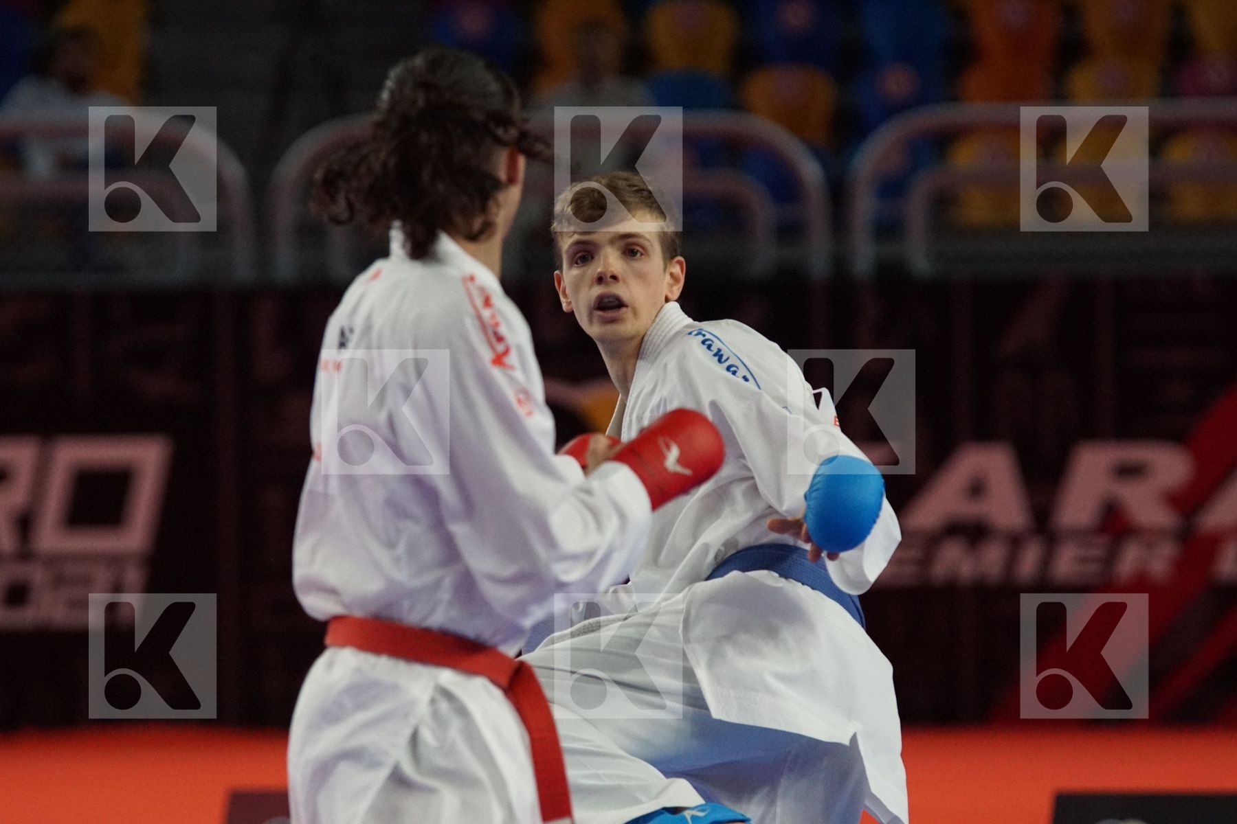 Sami TAS (ALGERIA) vs (Nikita FILIPOV (UKRAINE) in Male Kumite -60 Kg - Bronze bout