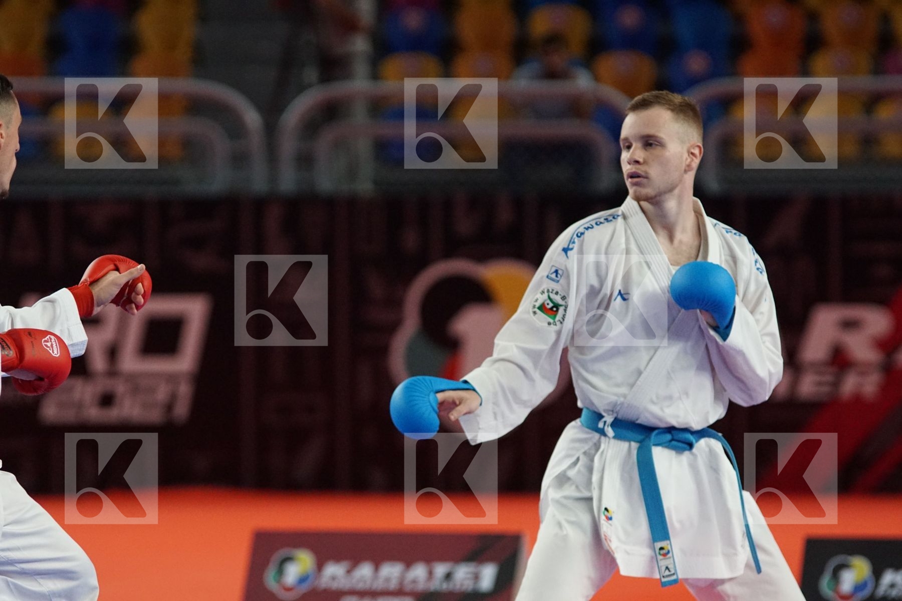 Gianluca DE VIVO (ITALY) vs (Jess ROSIELLO (BELGIUM) in Male Kumite -67 Kg - Bronze bout