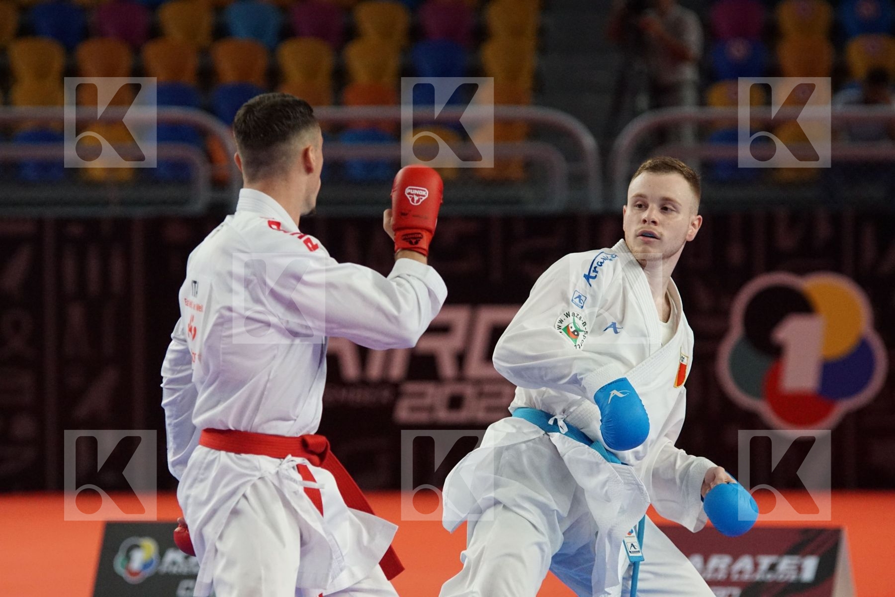 Gianluca DE VIVO (ITALY) vs (Jess ROSIELLO (BELGIUM) in Male Kumite -67 Kg - Bronze bout