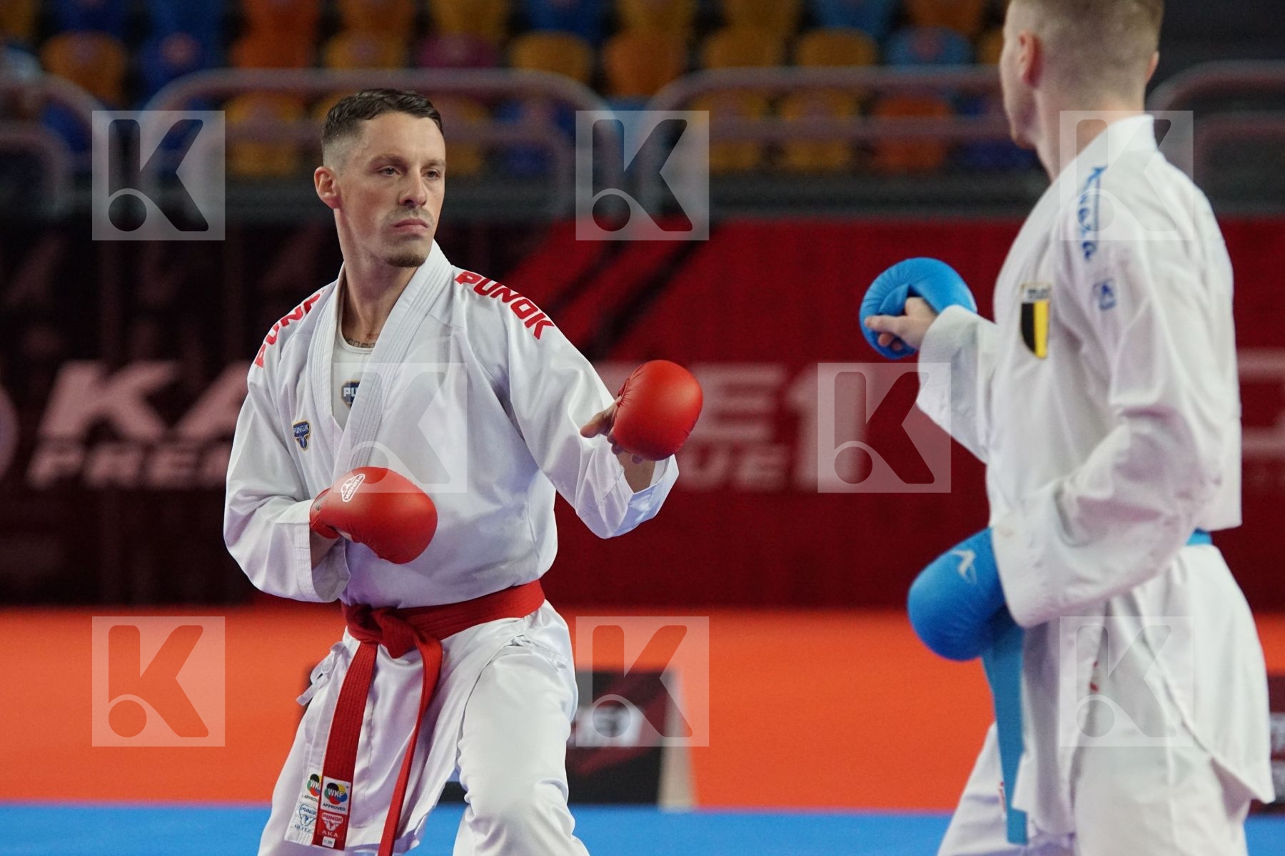 Gianluca DE VIVO (ITALY) vs (Jess ROSIELLO (BELGIUM) in Male Kumite -67 Kg - Bronze bout