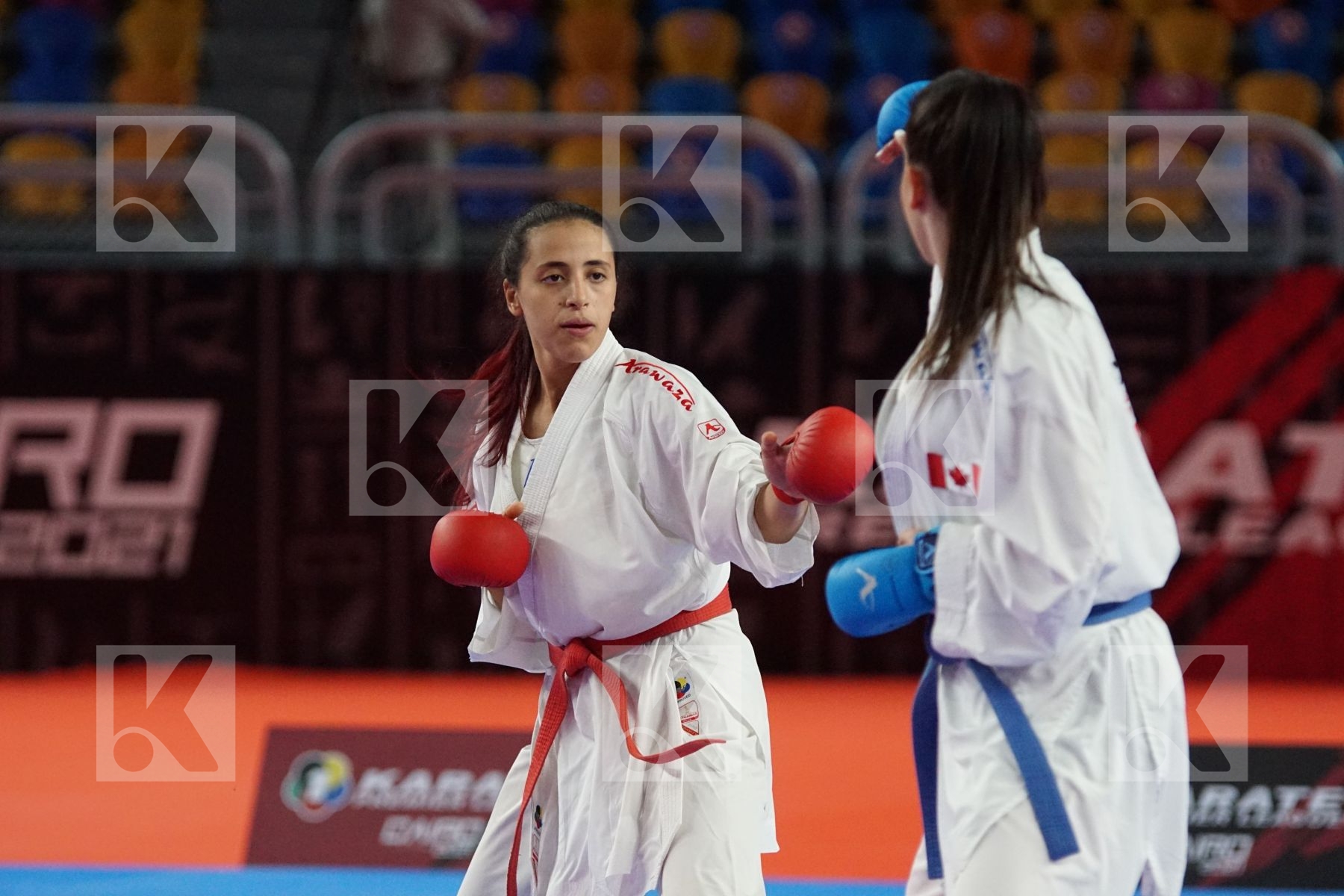 Noursin ALI (EGYPT) vs (Haya JUMAA (CANADA) in Female Kumite -61 Kg - Bronze bout