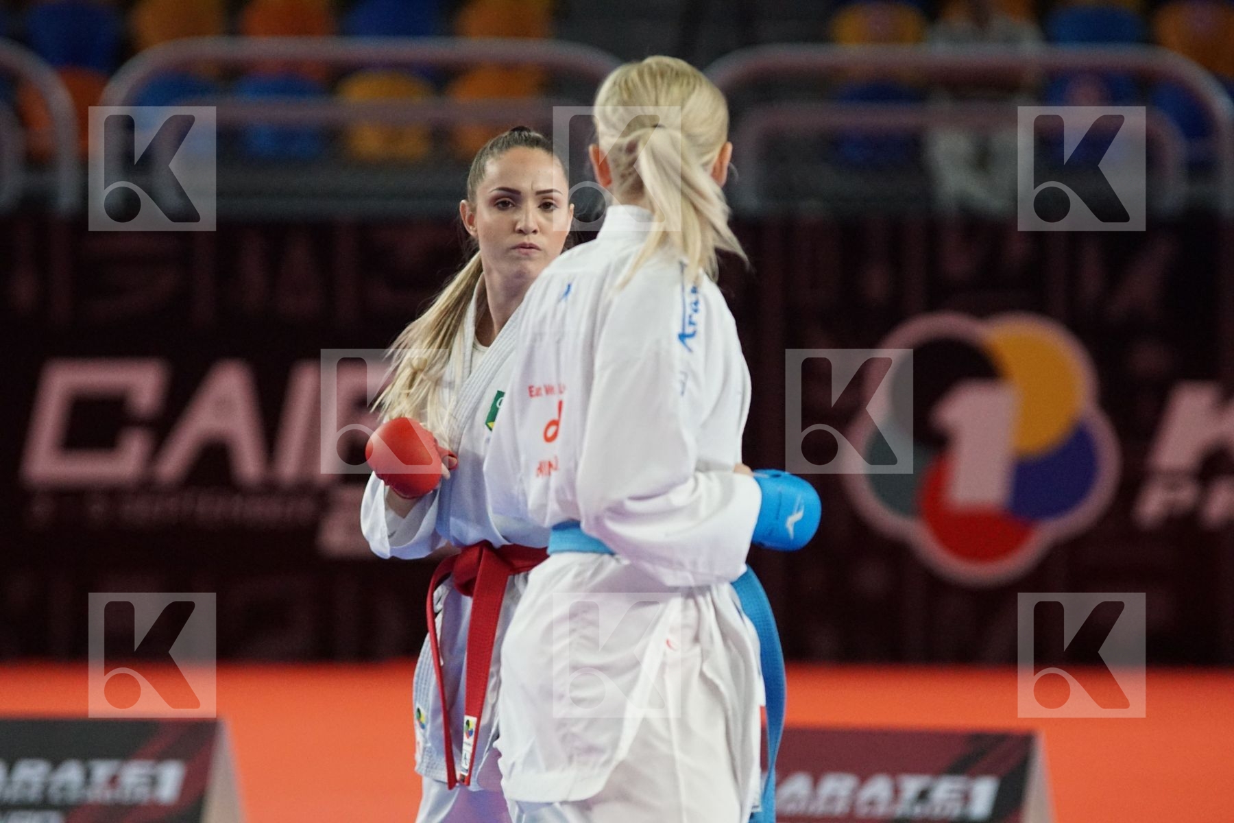 Anita SEROGINA (UKRAINE) vs (Sabrina Zefino PEREIRA (BRAZIL) in Female Kumite -61 Kg - Bronze bout
