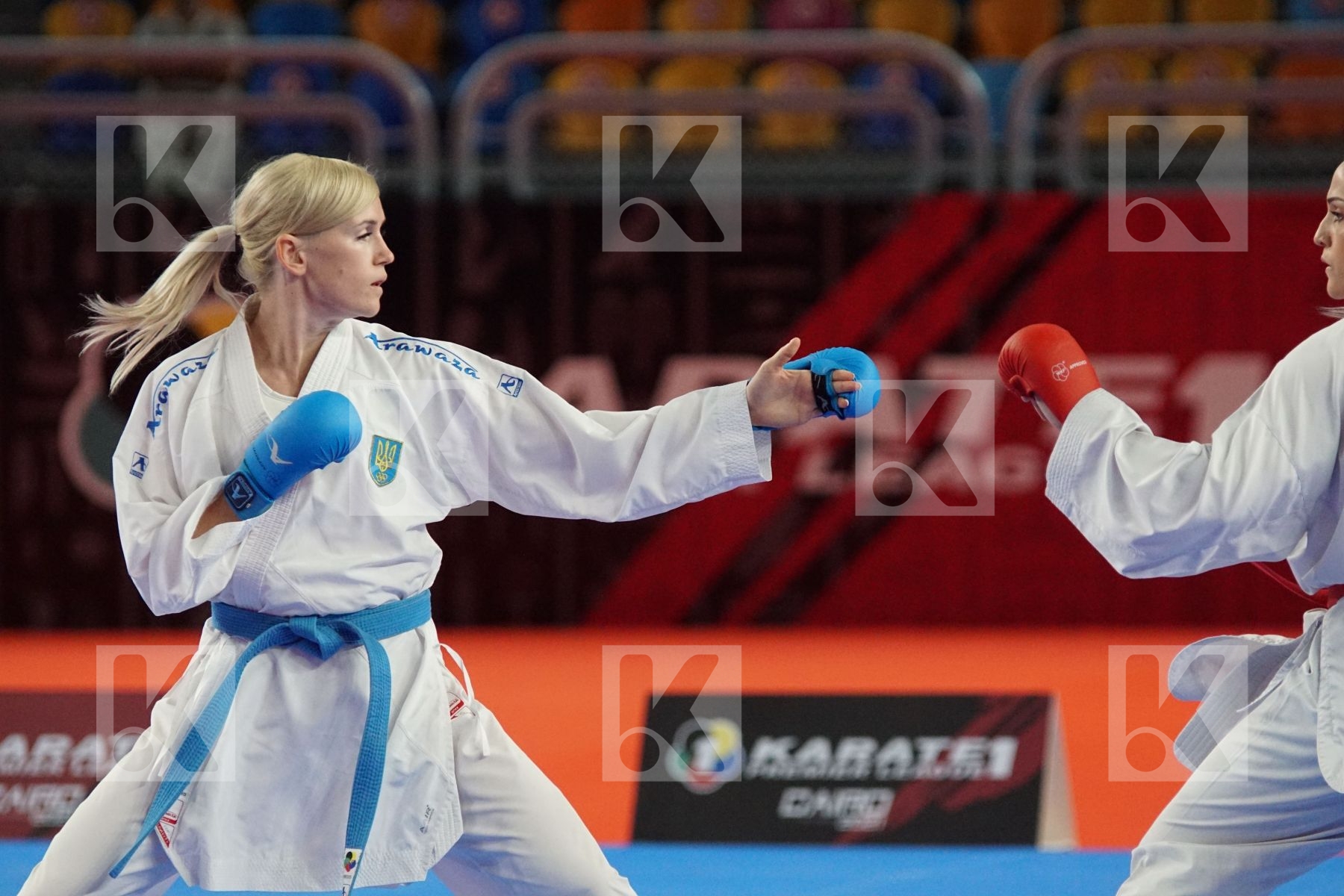 Anita SEROGINA (UKRAINE) vs (Sabrina Zefino PEREIRA (BRAZIL) in Female Kumite -61 Kg - Bronze bout