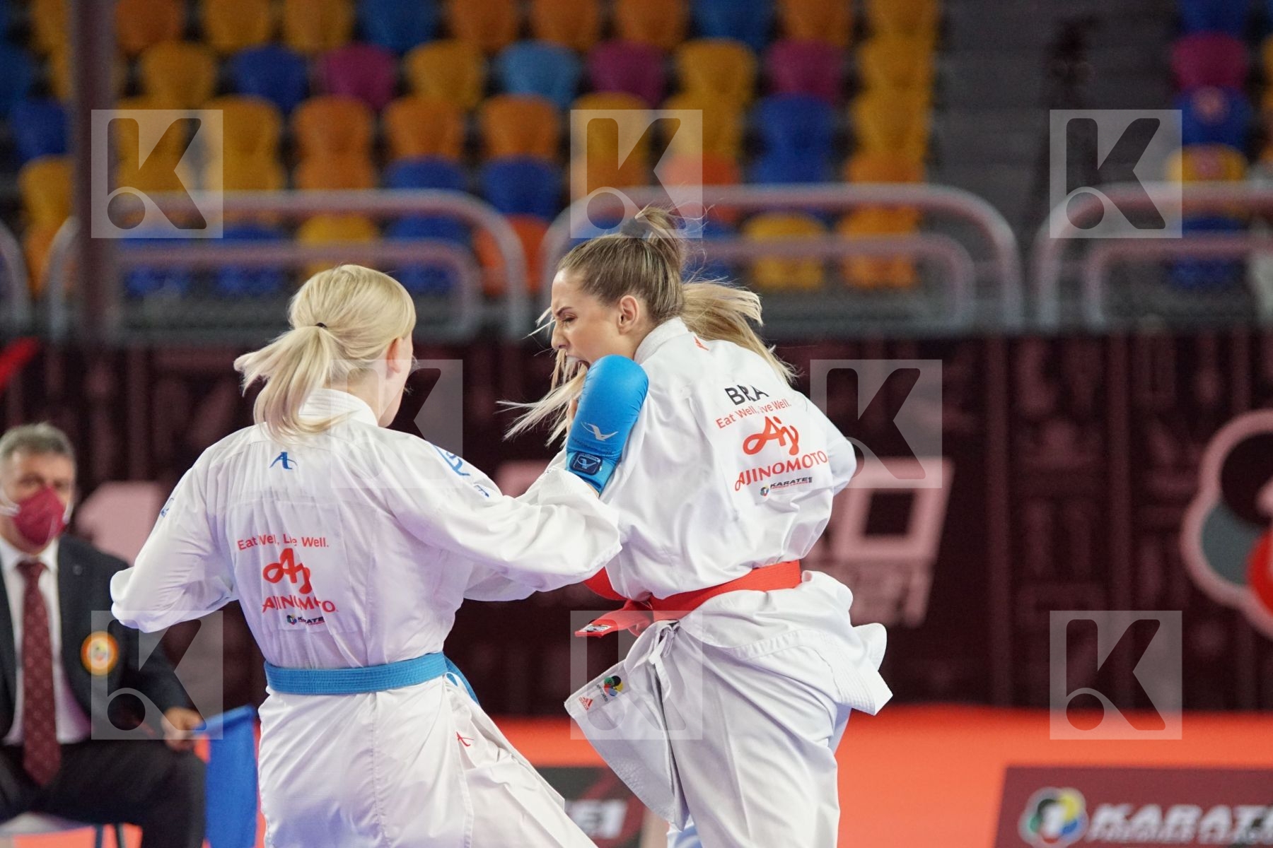 Anita SEROGINA (UKRAINE) vs (Sabrina Zefino PEREIRA (BRAZIL) in Female Kumite -61 Kg - Bronze bout