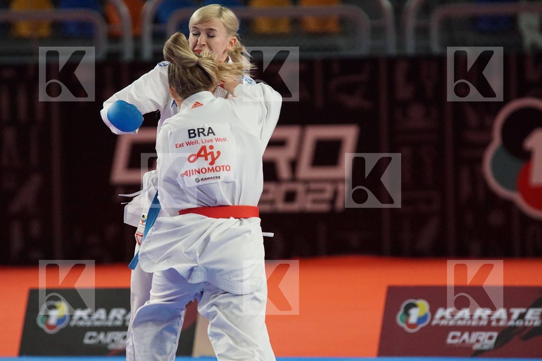 Anita SEROGINA (UKRAINE) vs (Sabrina Zefino PEREIRA (BRAZIL) in Female Kumite -61 Kg - Bronze bout