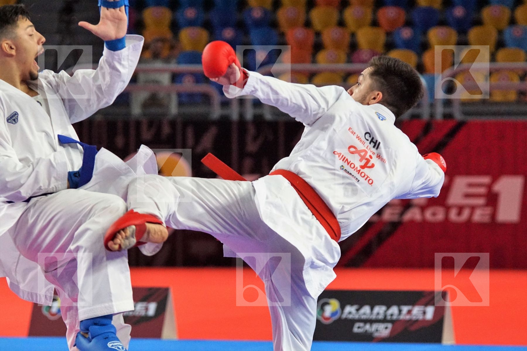 Matias Fuentes RODRIGUEZ (CHILE) vs (Daniele DE VIVO (ITALY) in Male Kumite -75 Kg - Bronze bout