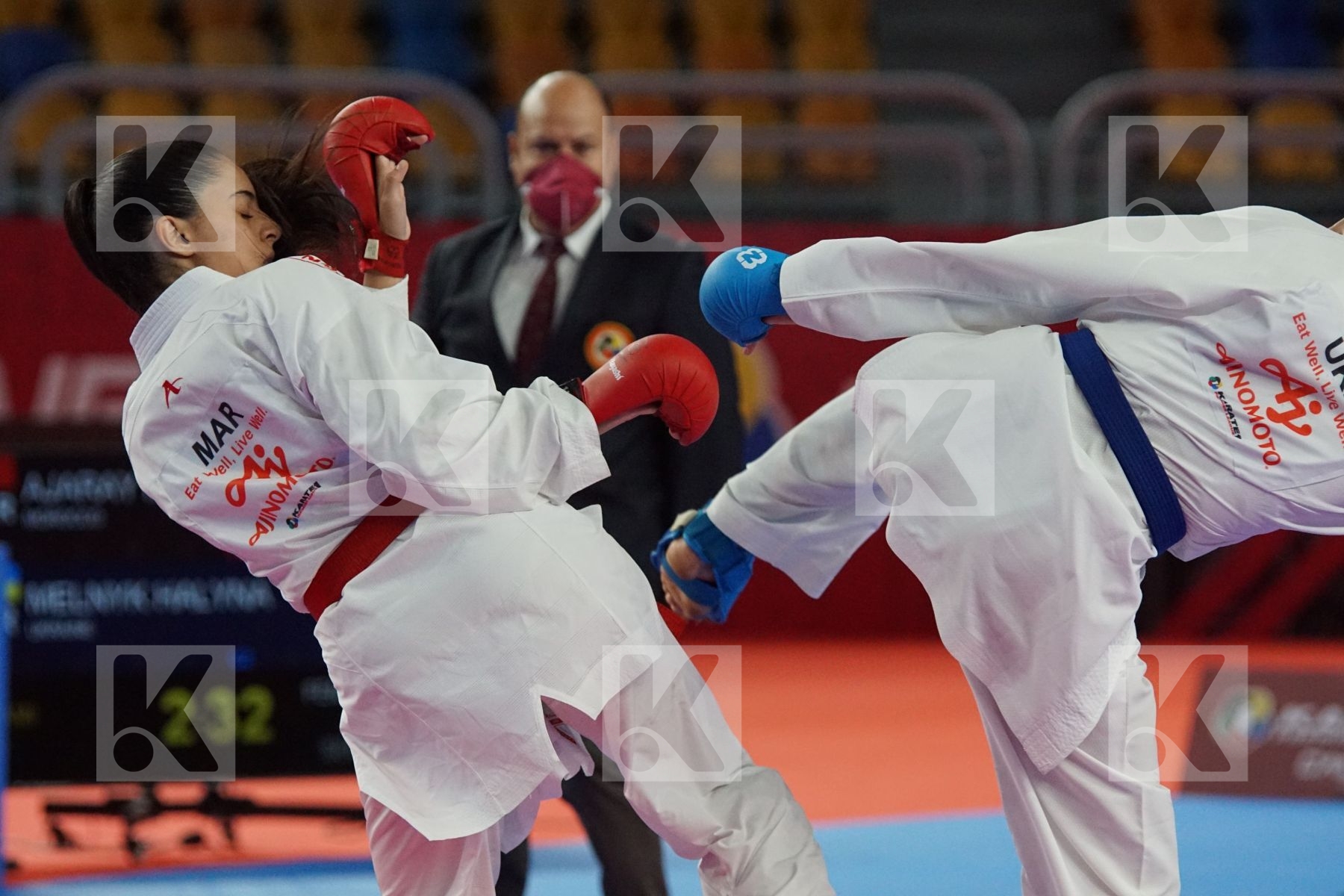 Maryam AJARAY (MOROCCO) vs (Halyna MELNYK (UKRAINE) in Female Kumite -68 Kg - Bronze bout