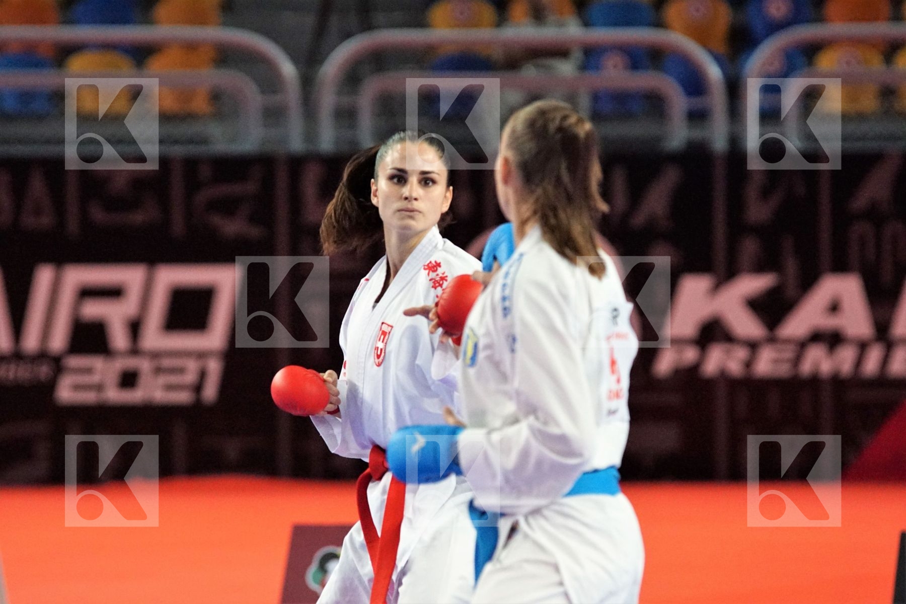 Elena QUIRICI (SWITZERLAND) vs (Elina SIELIEMIENIEVA (UKRAINE) in Female Kumite -68 Kg - Bronze bout