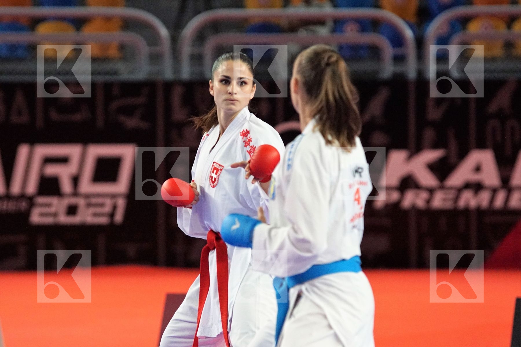 Elena QUIRICI (SWITZERLAND) vs (Elina SIELIEMIENIEVA (UKRAINE) in Female Kumite -68 Kg - Bronze bout