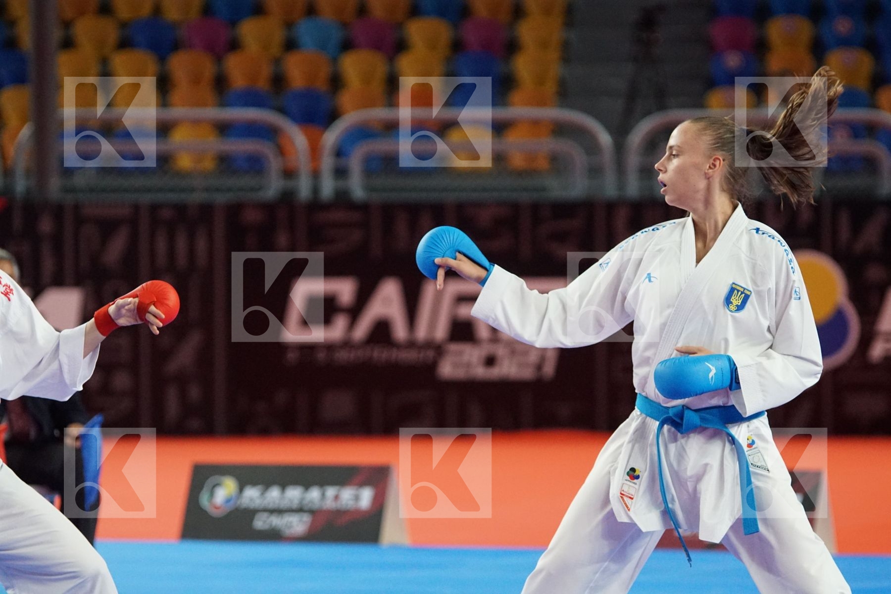 Elena QUIRICI (SWITZERLAND) vs (Elina SIELIEMIENIEVA (UKRAINE) in Female Kumite -68 Kg - Bronze bout