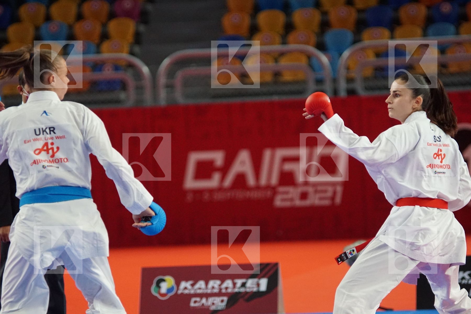Elena QUIRICI (SWITZERLAND) vs (Elina SIELIEMIENIEVA (UKRAINE) in Female Kumite -68 Kg - Bronze bout