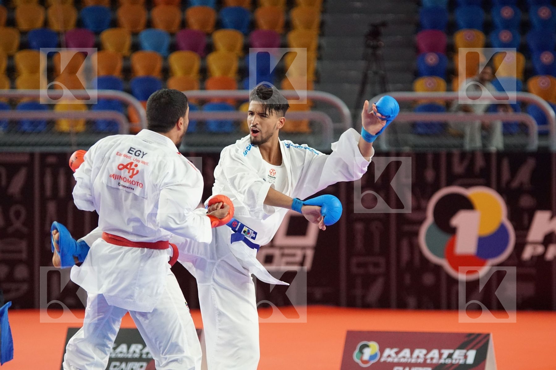 Omar Ashraf MOHAMED (EGYPT) vs (Walid DEGHALI (BELGIUM) in Male Kumite -84 Kg - Bronze bout