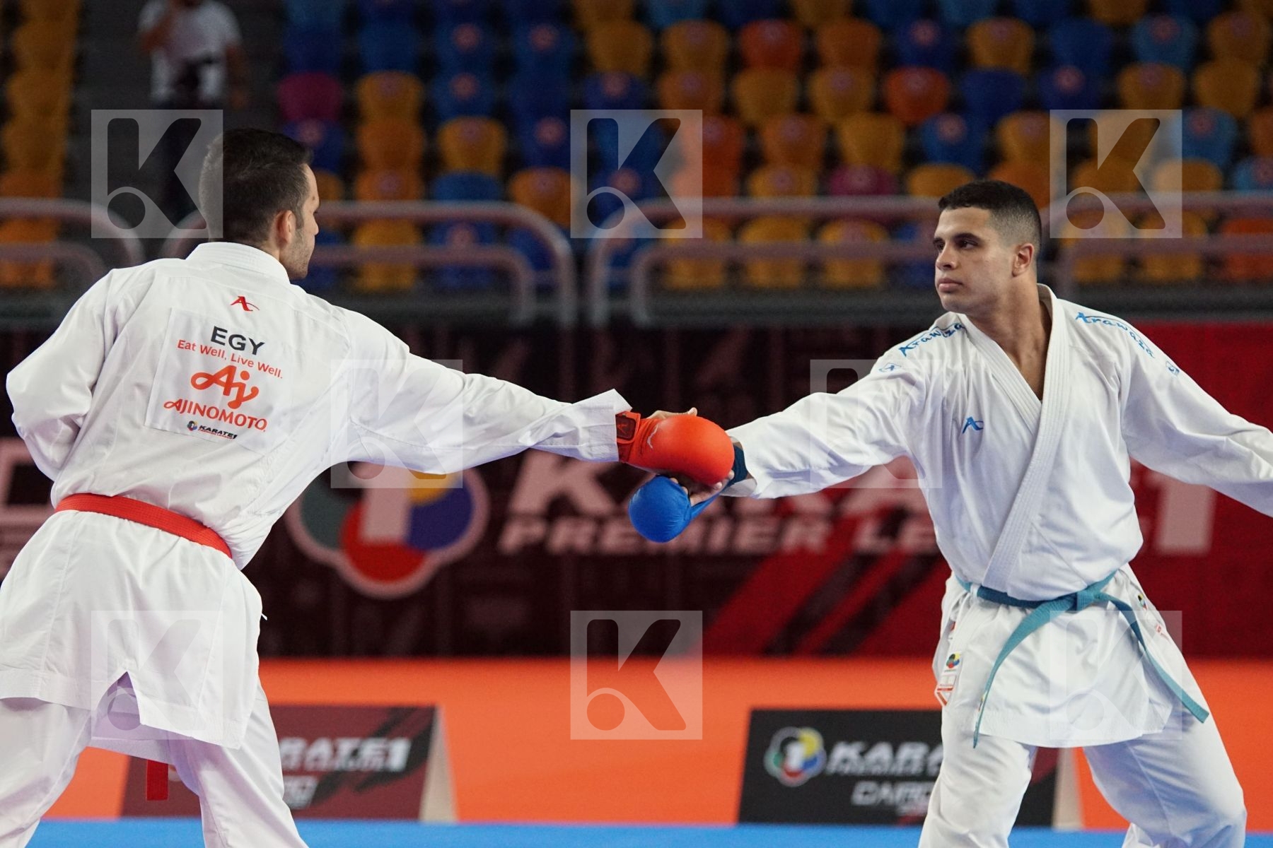 Mohamed RAMADAN (EGYPT) vs (Youssef BADAWY (EGYPT) in Male Kumite -84 Kg - Bronze bout