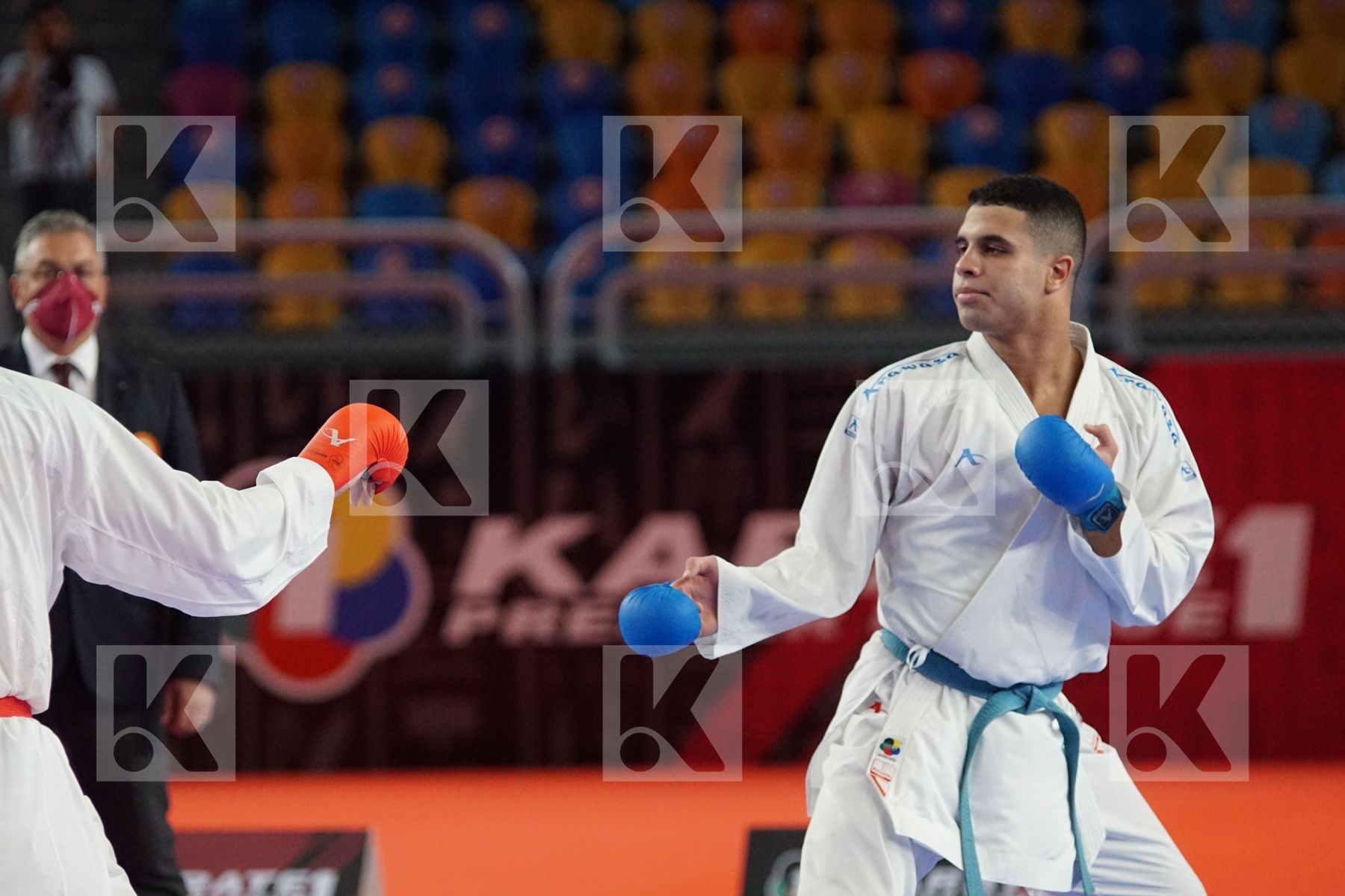 Mohamed RAMADAN (EGYPT) vs (Youssef BADAWY (EGYPT) in Male Kumite -84 Kg - Bronze bout