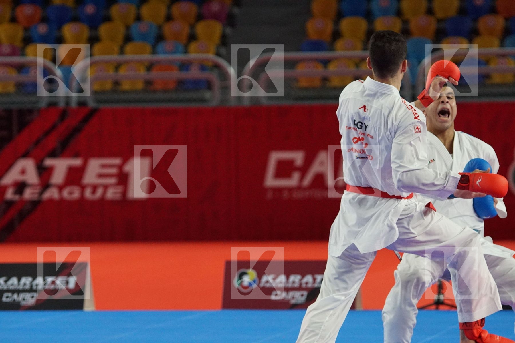 Mohamed RAMADAN (EGYPT) vs (Youssef BADAWY (EGYPT) in Male Kumite -84 Kg - Bronze bout