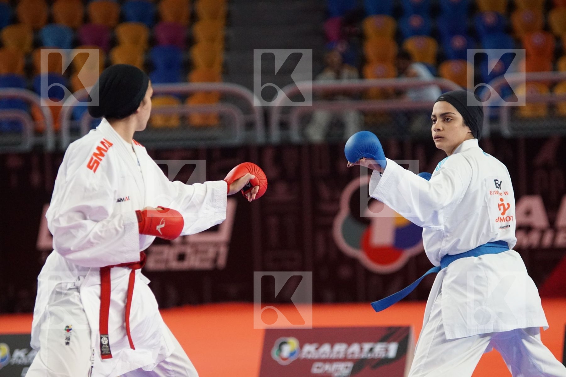 Habiba HELMY (EGYPT) vs (Menna Shaaban OKILA (EGYPT) in Female Kumite 68+ Kg - Bronze bout