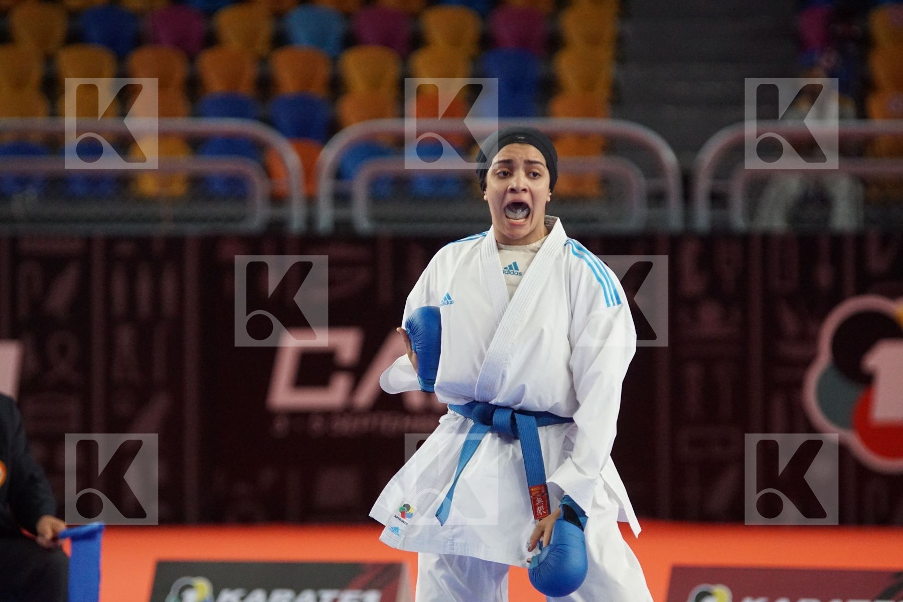 Habiba HELMY (EGYPT) vs (Menna Shaaban OKILA (EGYPT) in Female Kumite 68+ Kg - Bronze bout