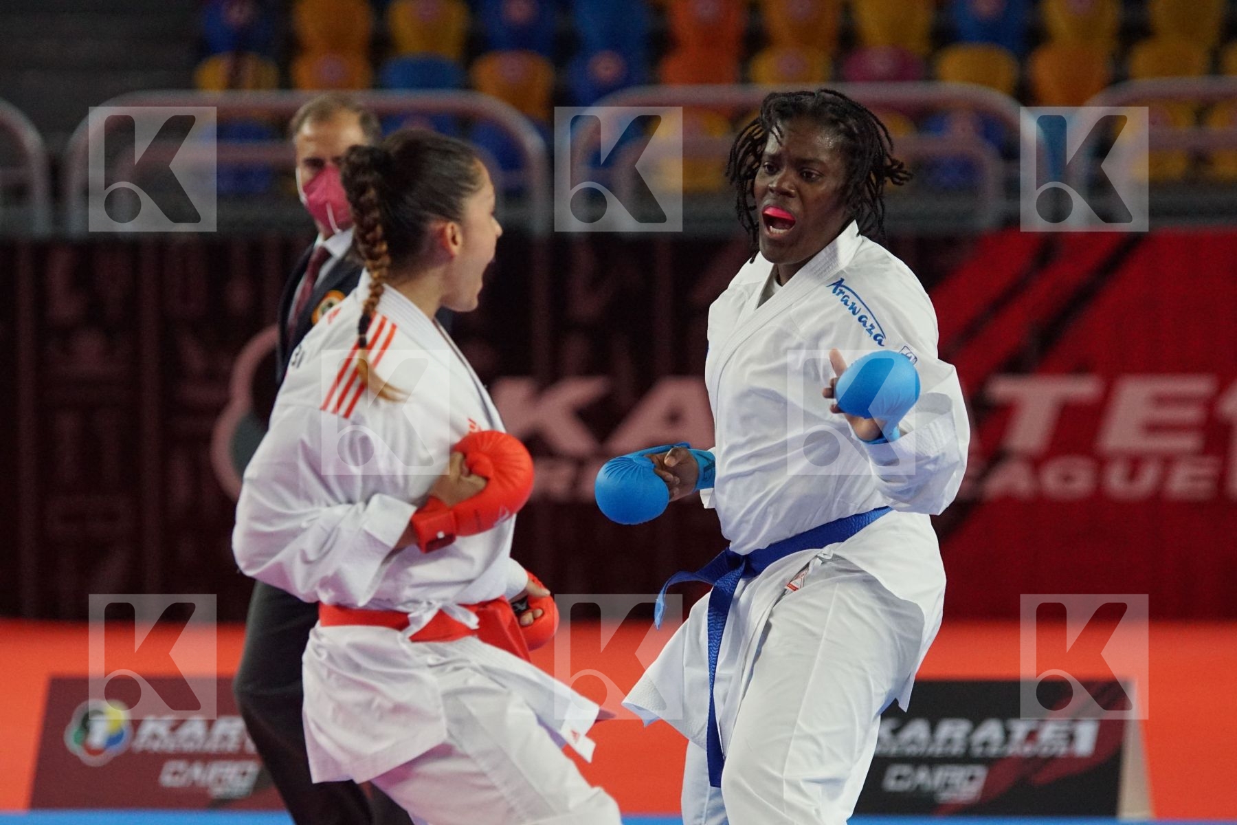 Aleksandra STUBLEVA (BUL) vs (Vanesca NORTAN (NEDERLAND) in Female Kumite 68+ Kg - Bronze bout