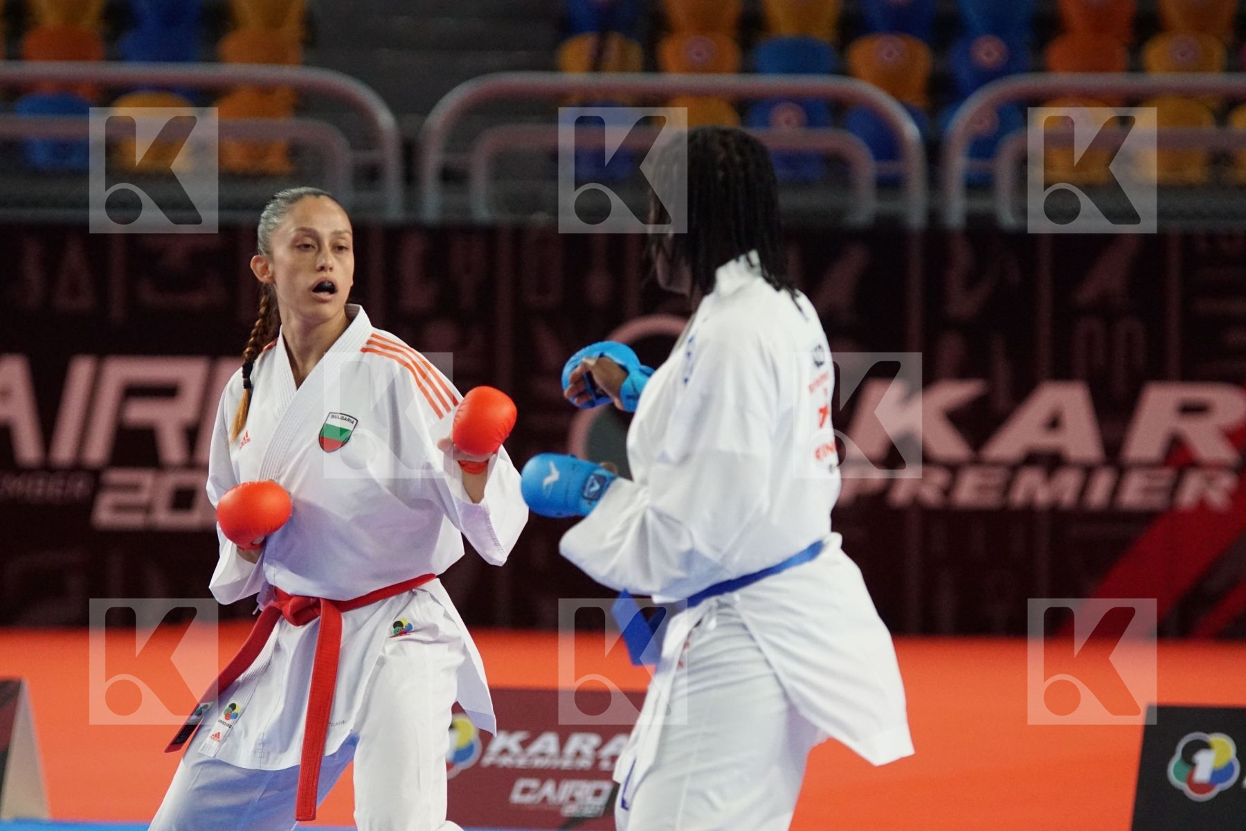 Aleksandra STUBLEVA (BUL) vs (Vanesca NORTAN (NEDERLAND) in Female Kumite 68+ Kg - Bronze bout