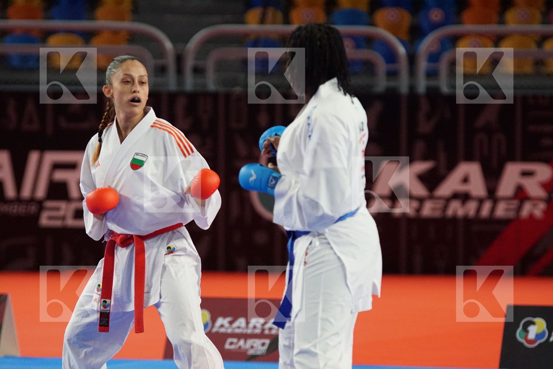 Aleksandra STUBLEVA (BUL) vs (Vanesca NORTAN (NEDERLAND) in Female Kumite 68+ Kg - Bronze bout