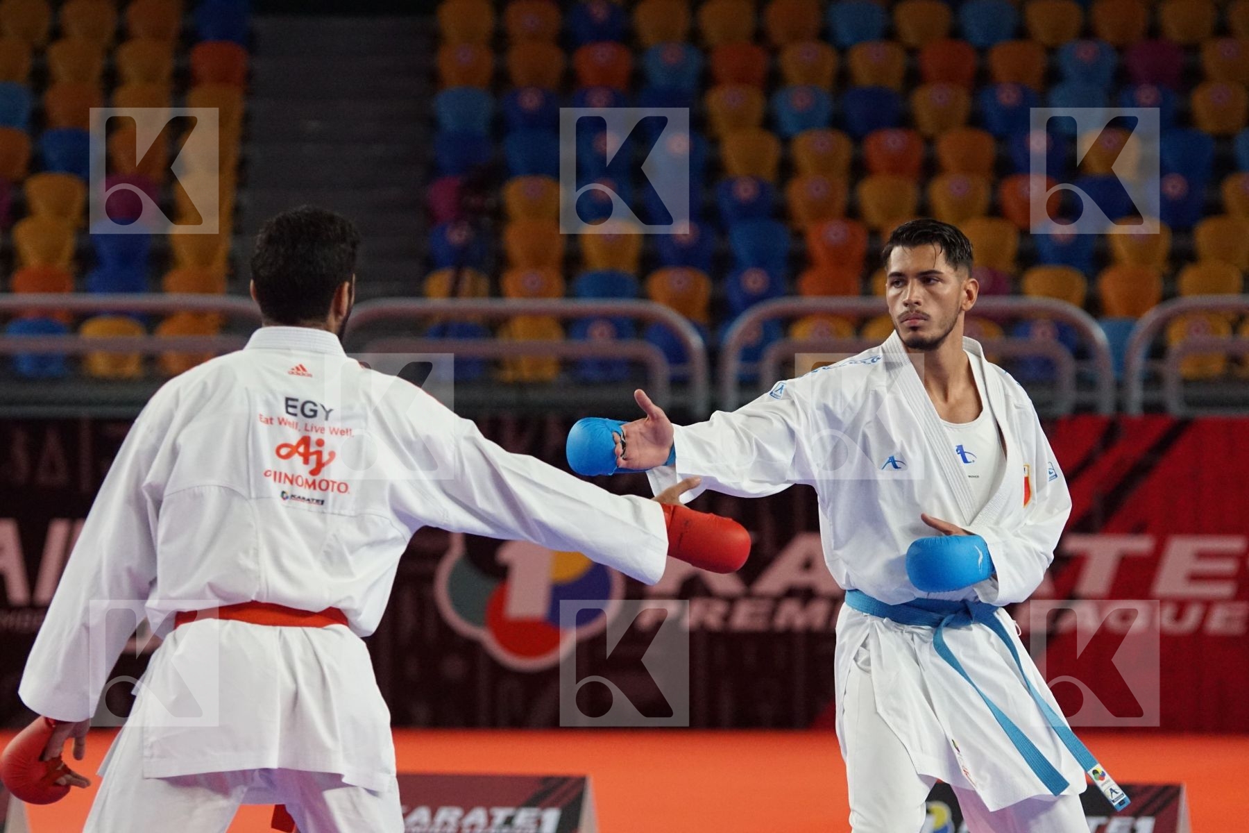 Taha Tarek MAHMOUD (EGYPT) vs (Luca COSTA (BELGIUM) in Male Kumite 84+ Kg - Bronze bout