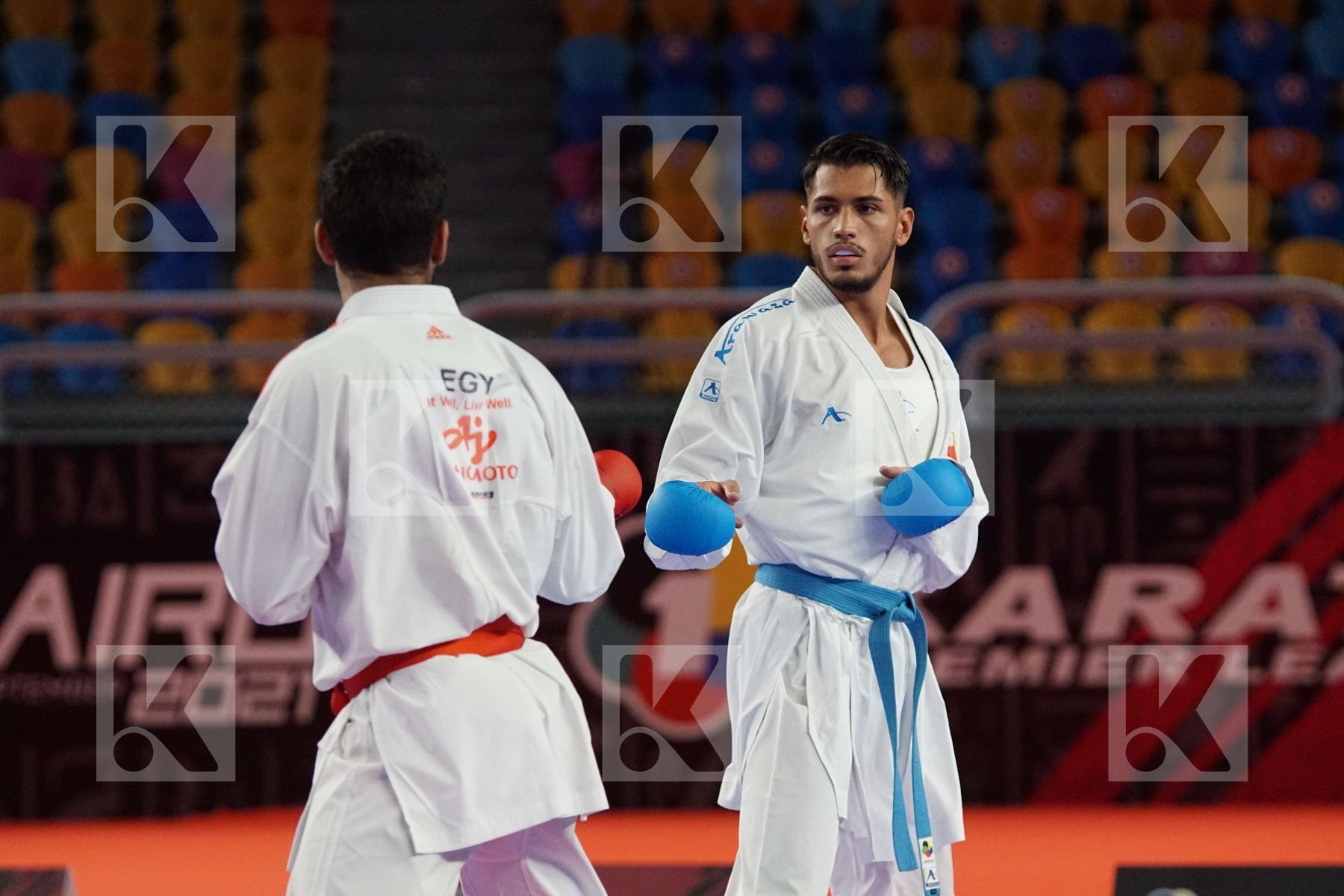 Taha Tarek MAHMOUD (EGYPT) vs (Luca COSTA (BELGIUM) in Male Kumite 84+ Kg - Bronze bout