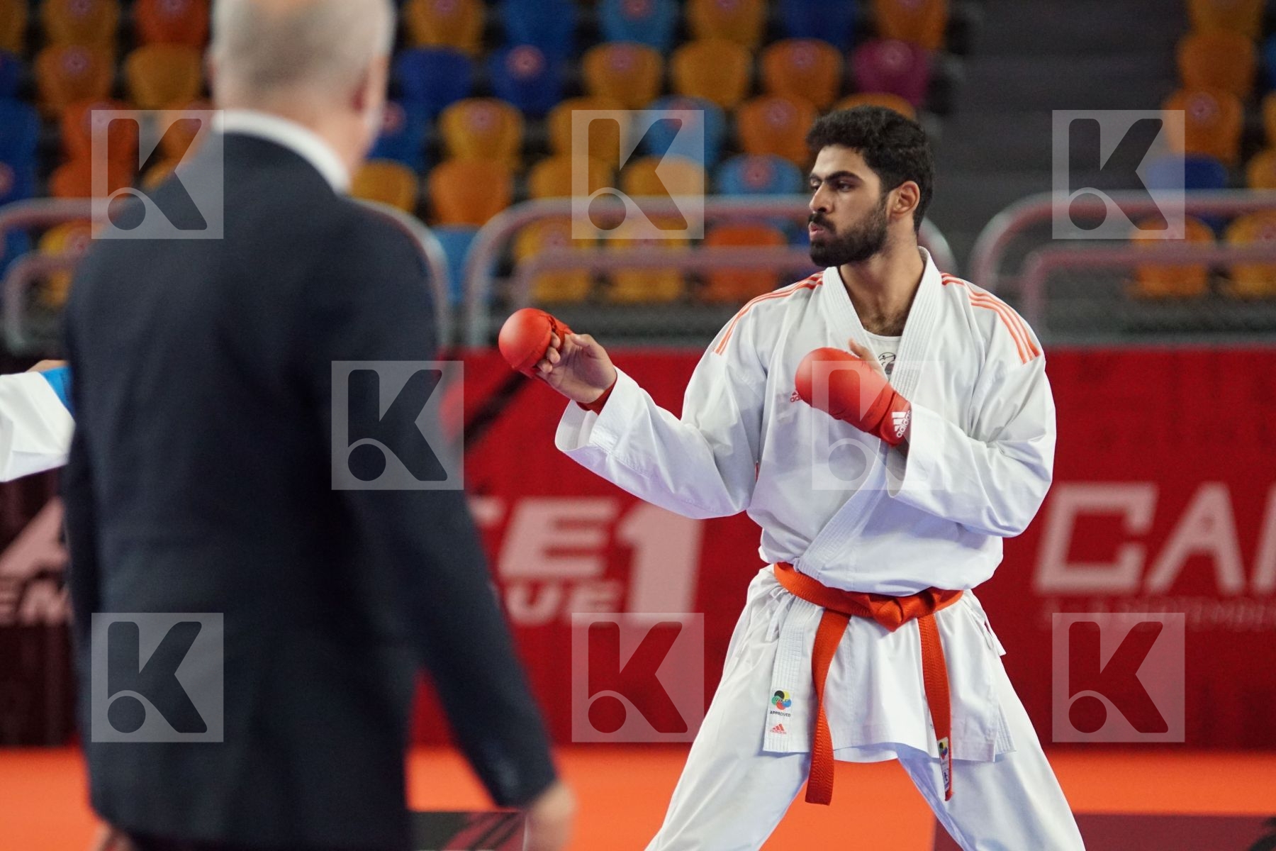 Taha Tarek MAHMOUD (EGYPT) vs (Luca COSTA (BELGIUM) in Male Kumite 84+ Kg - Bronze bout