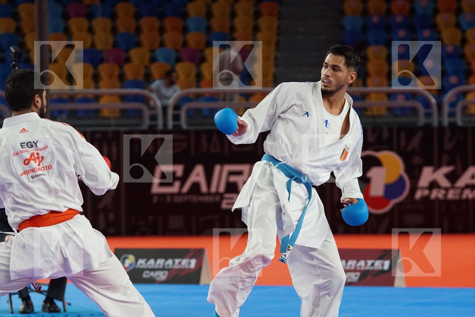Taha Tarek MAHMOUD (EGYPT) vs (Luca COSTA (BELGIUM) in Male Kumite 84+ Kg - Bronze bout