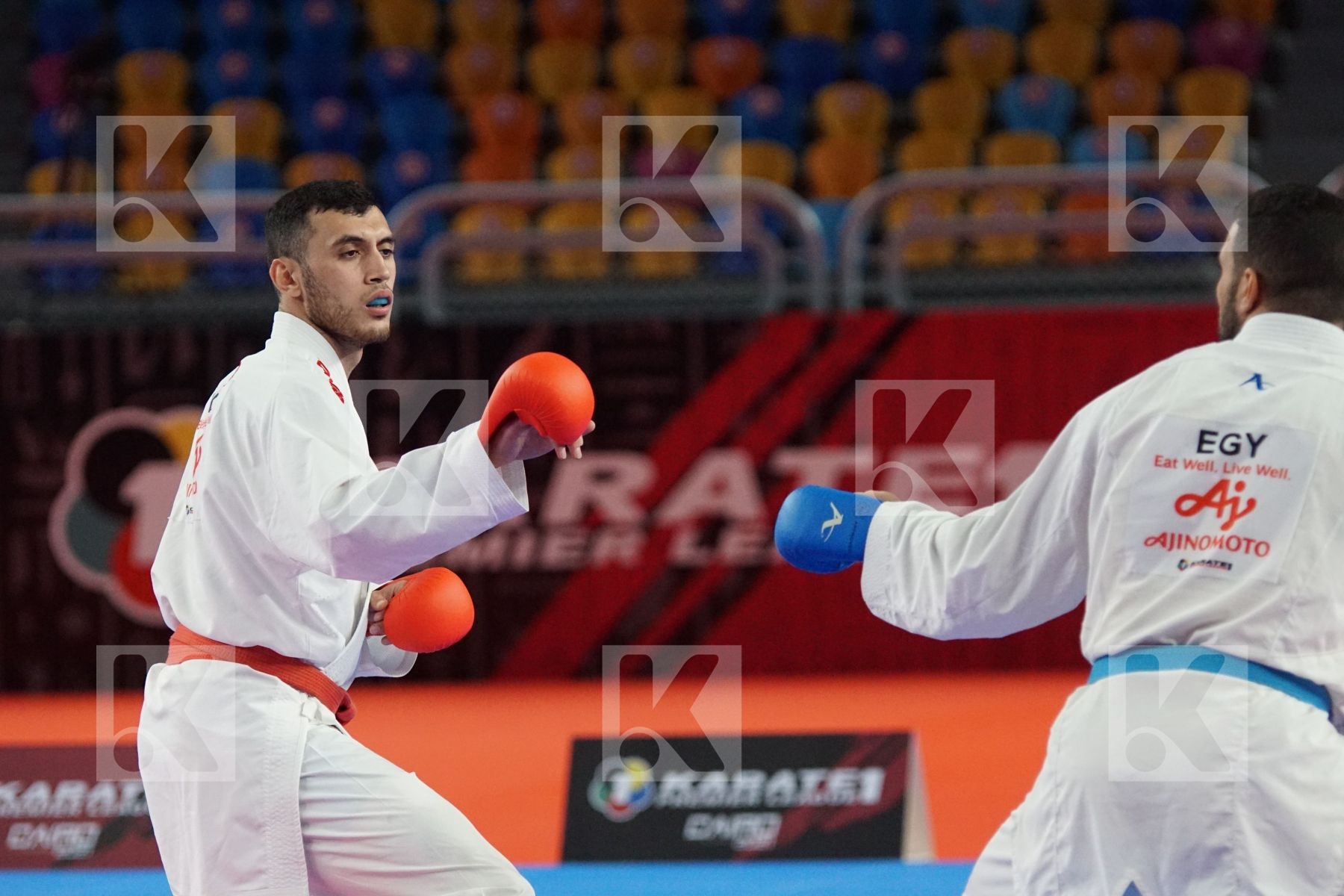 Ryzvan TALIBOV (UKRAINE) vs (Hazem Ahmed MOHAMED (EGYPT) in Male Kumite 84+ Kg - Bronze bout