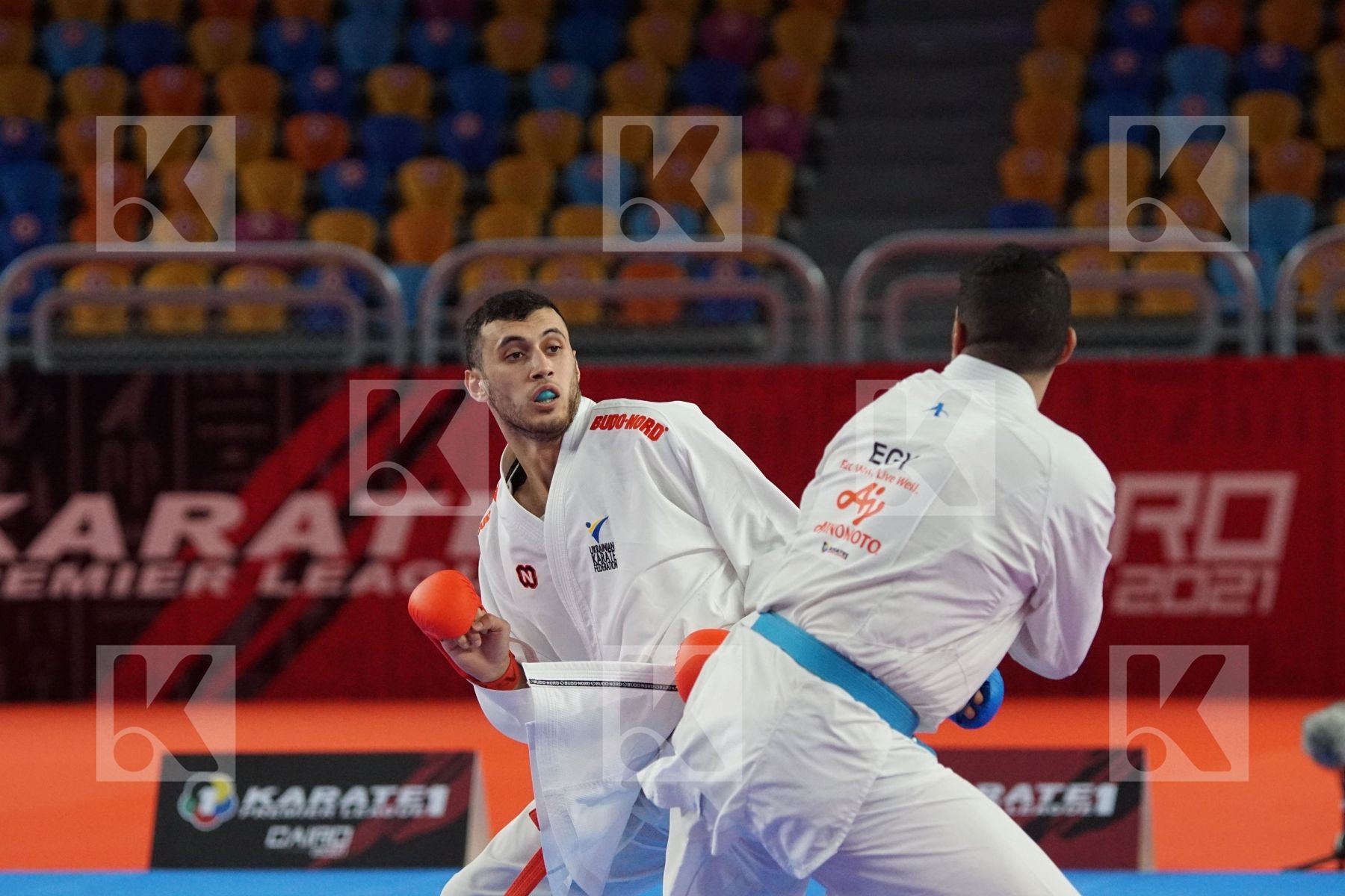 Ryzvan TALIBOV (UKRAINE) vs (Hazem Ahmed MOHAMED (EGYPT) in Male Kumite 84+ Kg - Bronze bout