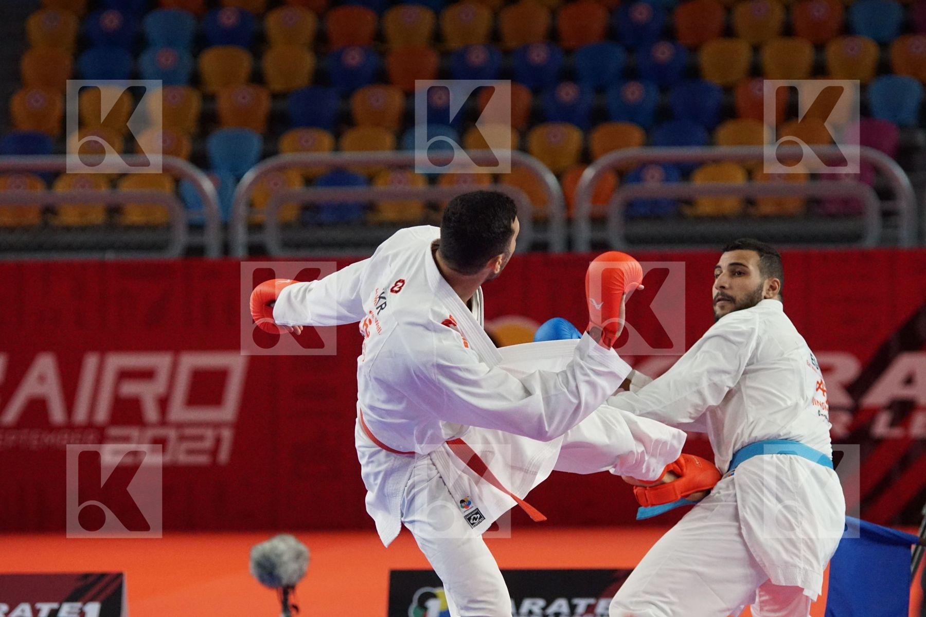 Ryzvan TALIBOV (UKRAINE) vs (Hazem Ahmed MOHAMED (EGYPT) in Male Kumite 84+ Kg - Bronze bout