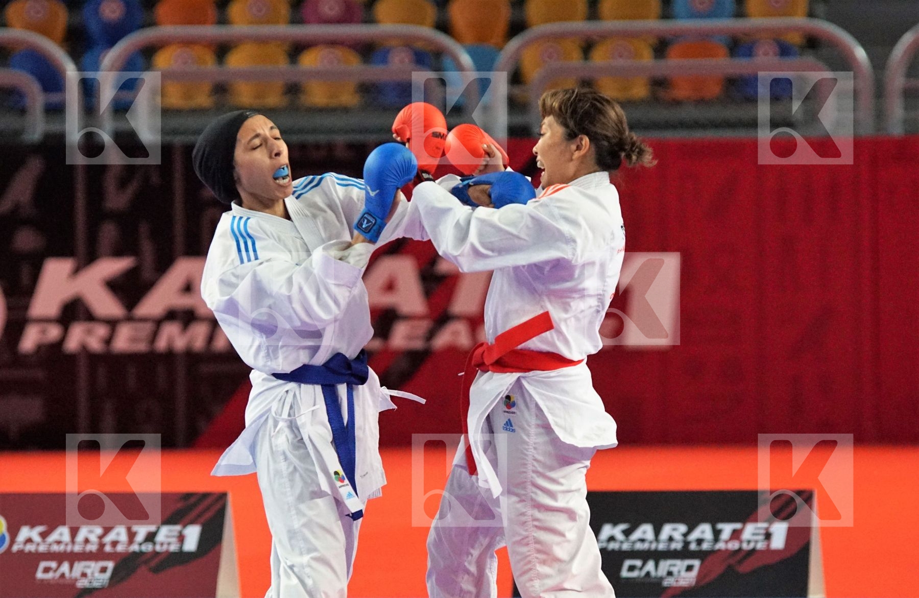 Junna TSUKII (PHILIPPINES) vs (Areeg RASHED (EGYPT) in Female Kumite -50 Kg - Gold bout