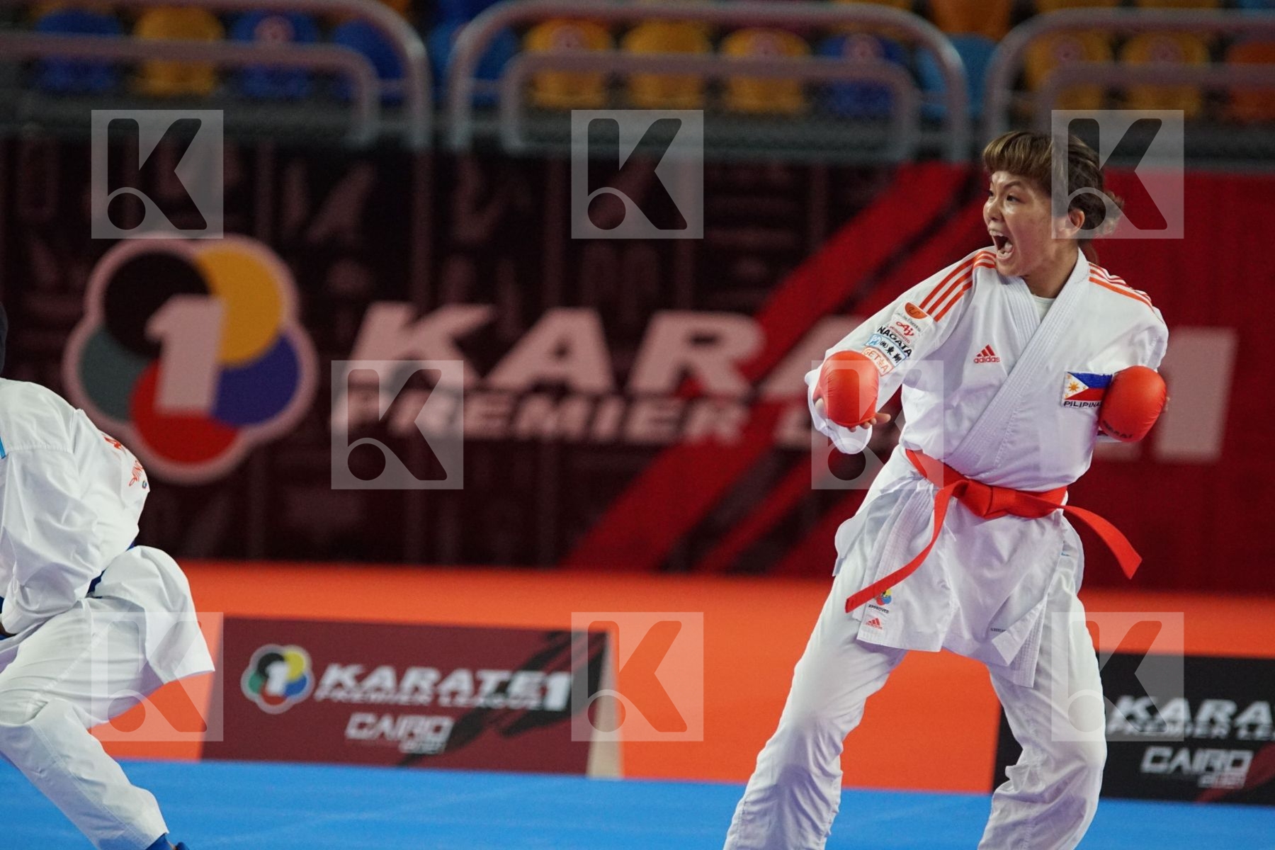 Junna TSUKII (PHILIPPINES) vs (Areeg RASHED (EGYPT) in Female Kumite -50 Kg - Gold bout