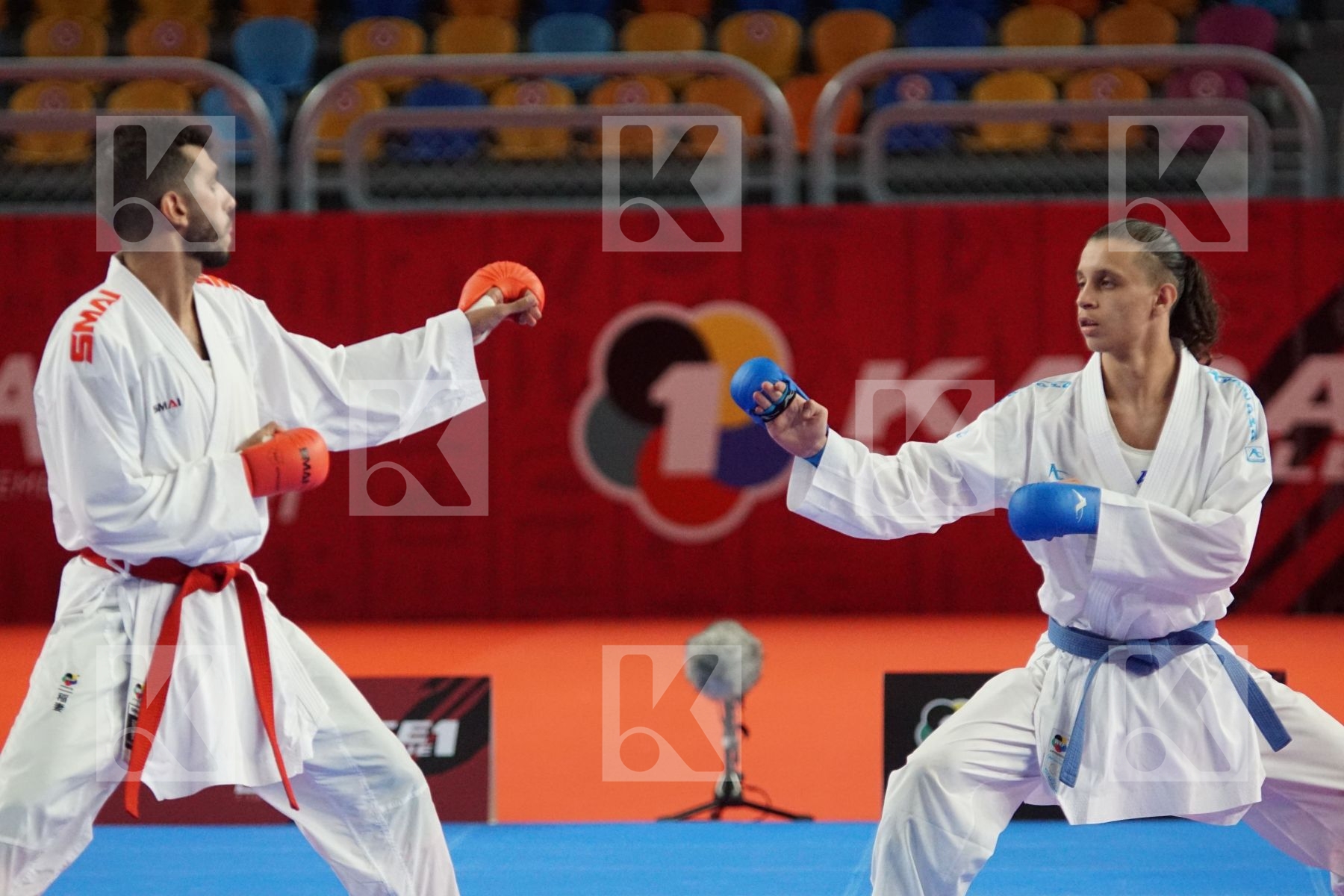 Sami TAS (ALGERIA) vs (Malek SALAMA (EGYPT) in Male Kumite -60 Kg - Gold bout