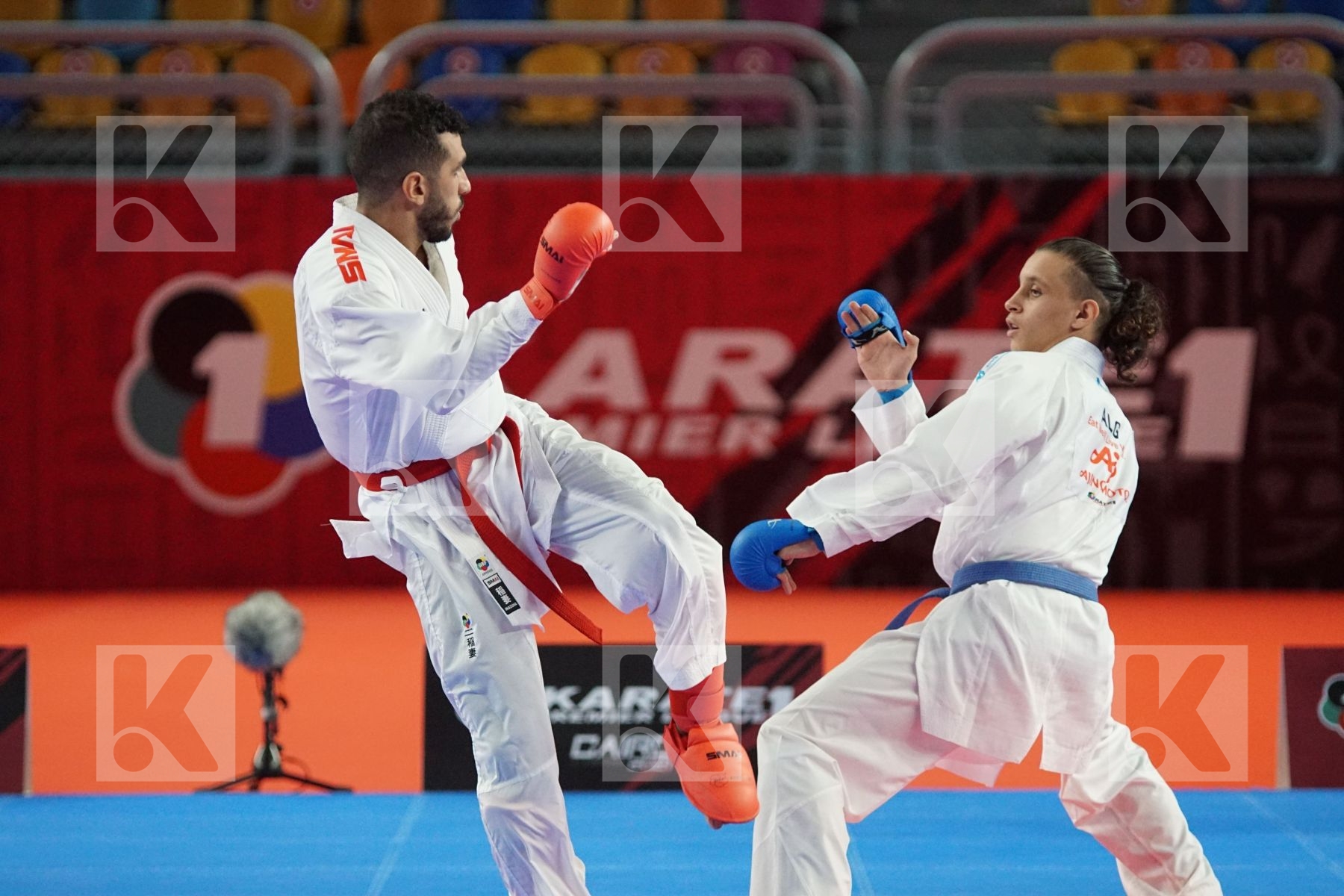 Sami TAS (ALGERIA) vs (Malek SALAMA (EGYPT) in Male Kumite -60 Kg - Gold bout