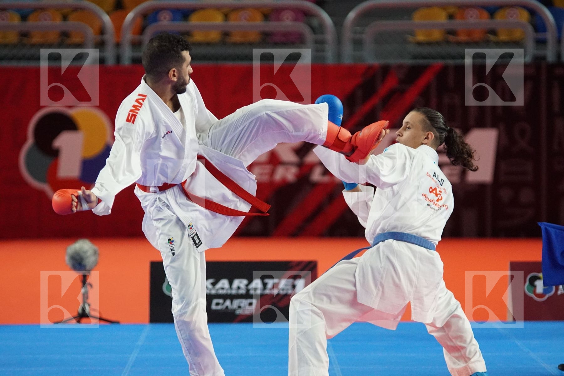 Sami TAS (ALGERIA) vs (Malek SALAMA (EGYPT) in Male Kumite -60 Kg - Gold bout