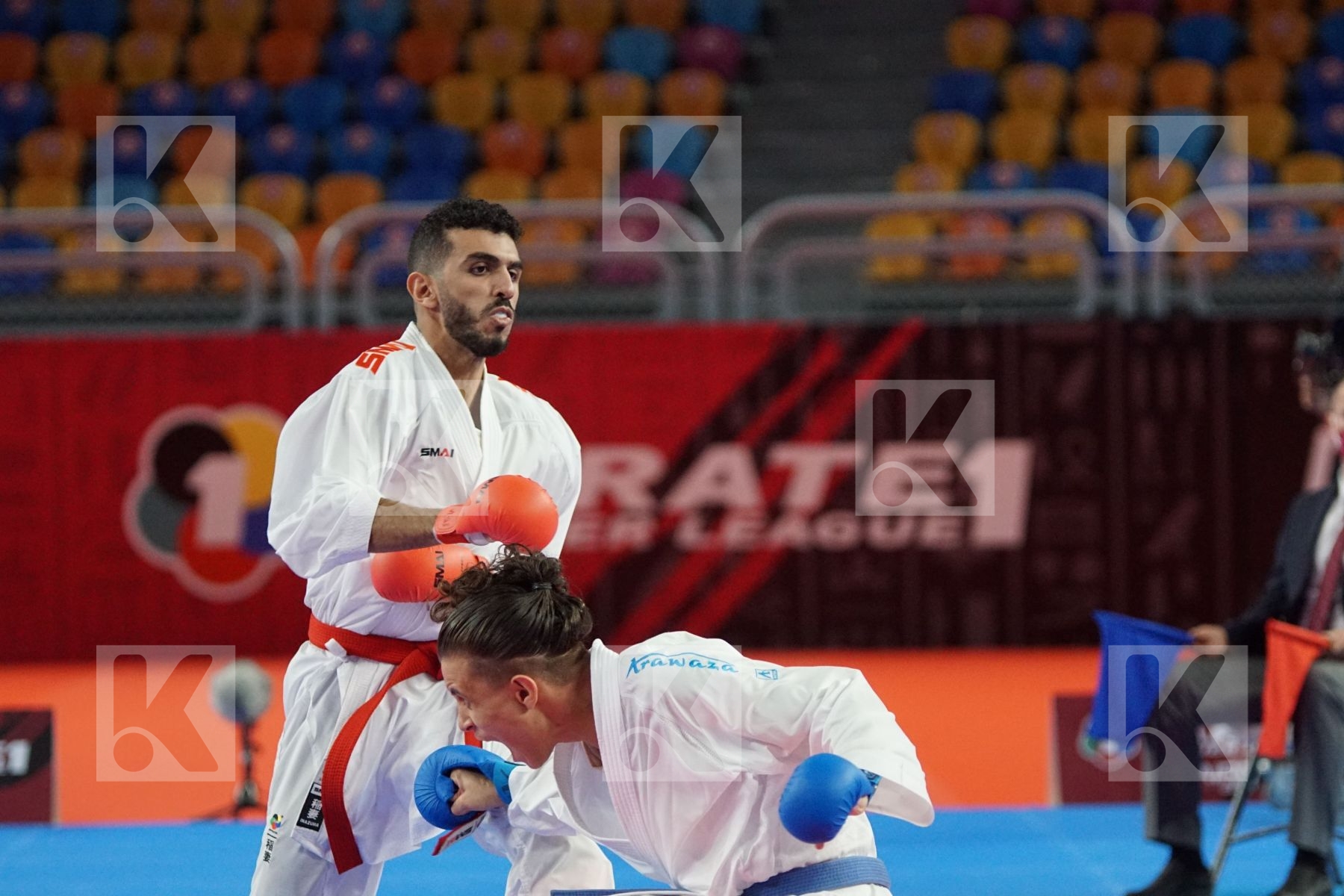 Sami TAS (ALGERIA) vs (Malek SALAMA (EGYPT) in Male Kumite -60 Kg - Gold bout