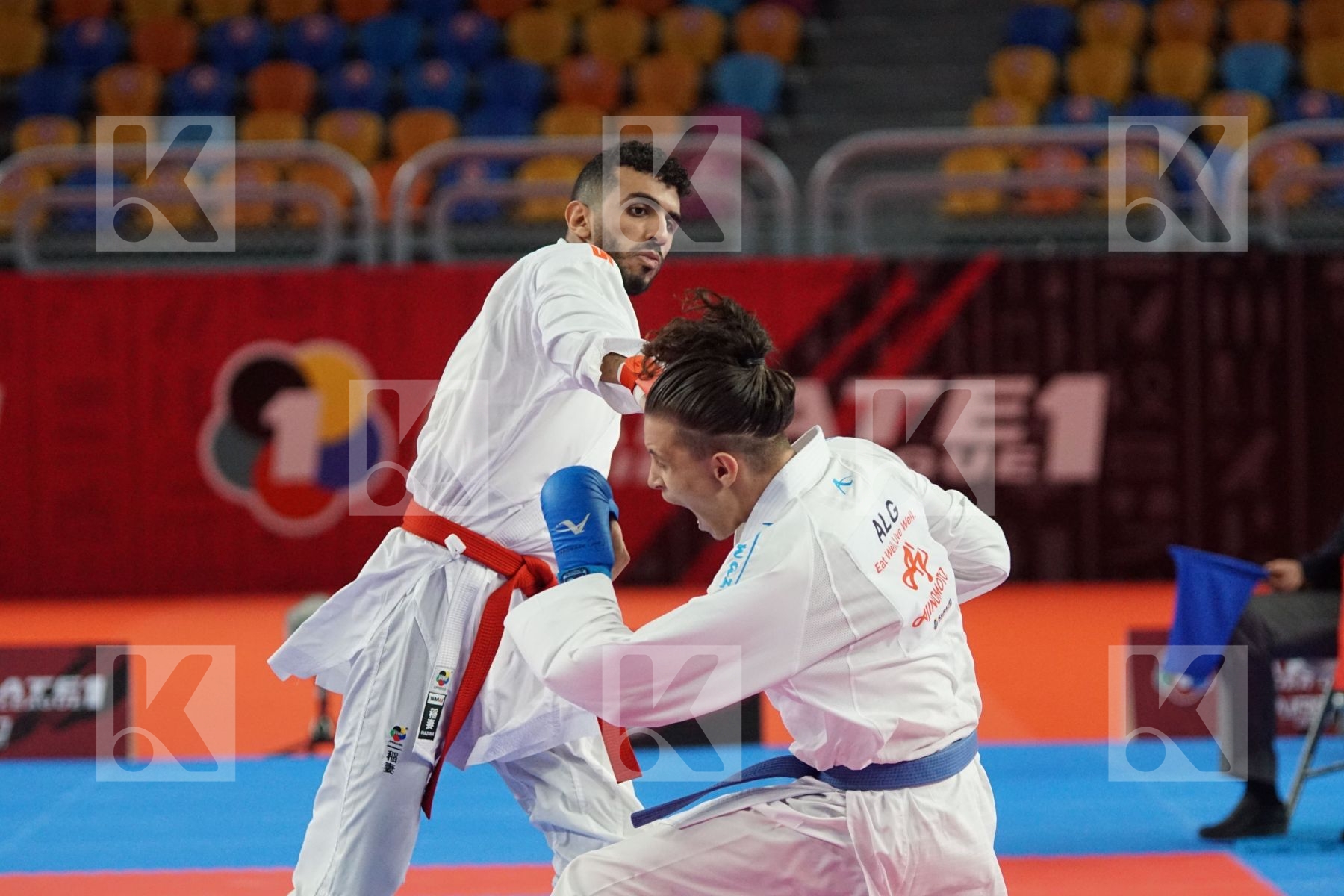 Sami TAS (ALGERIA) vs (Malek SALAMA (EGYPT) in Male Kumite -60 Kg - Gold bout