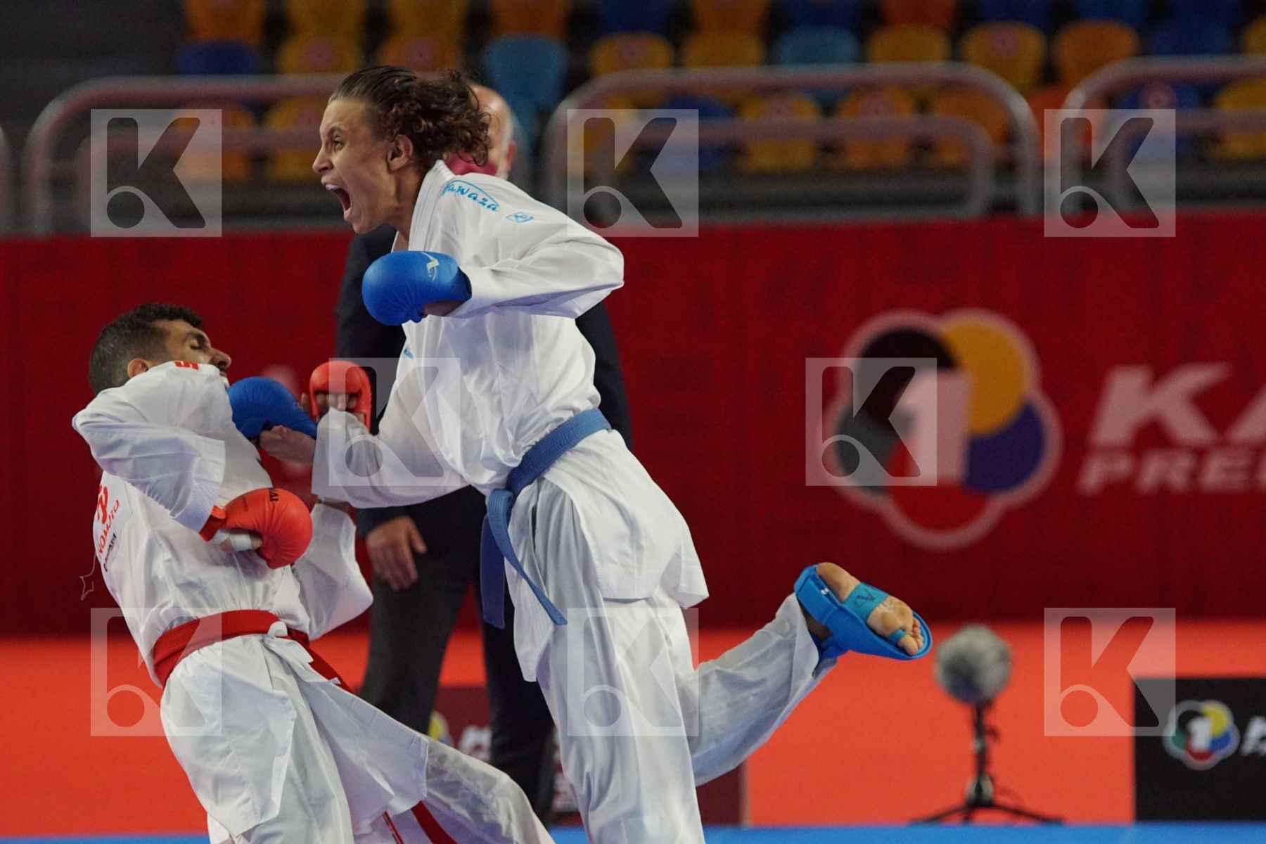 Sami TAS (ALGERIA) vs (Malek SALAMA (EGYPT) in Male Kumite -60 Kg - Gold bout