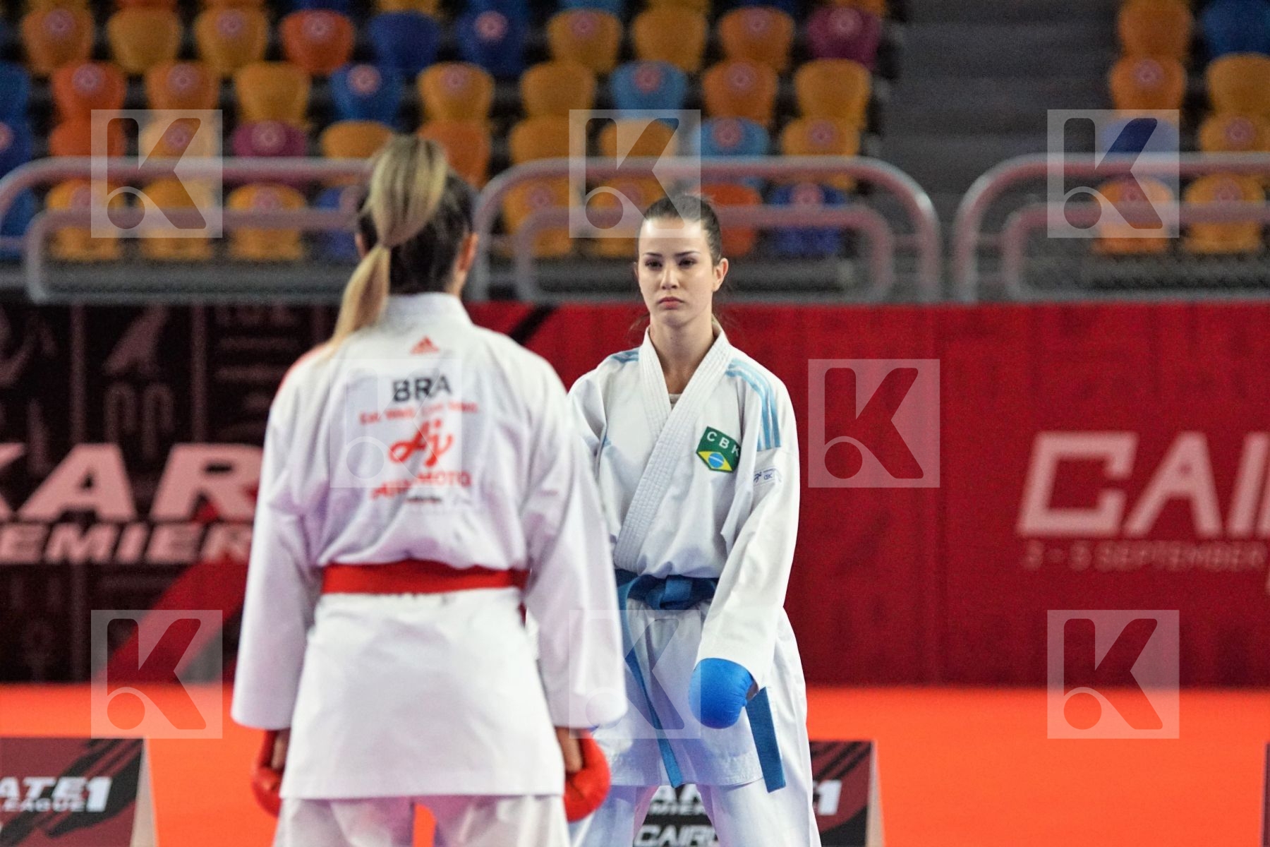 Valeria KUMIZAKI (BRAZIL) vs (Carolaini Zefino PEREIRA (BRAZIL) in Female Kumite -55 Kg - Gold bout
