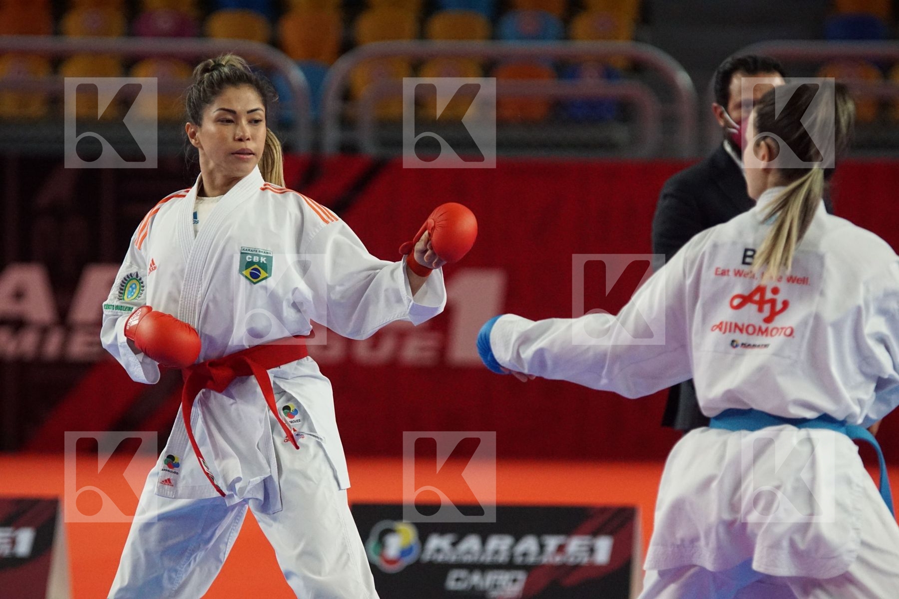 Valeria KUMIZAKI (BRAZIL) vs (Carolaini Zefino PEREIRA (BRAZIL) in Female Kumite -55 Kg - Gold bout