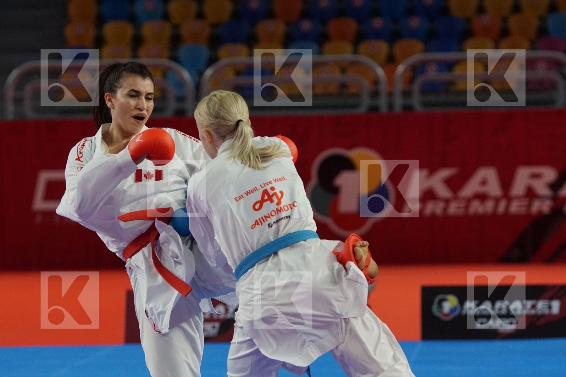 Anita SEROGINA (UKRAINE) vs (Haya JUMAA (CANADA) in Female Kumite -61 Kg - Gold bout