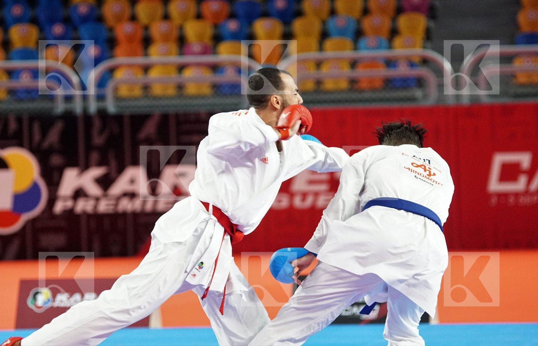 Luca RETTENBACHER (AUSTRIA) vs (Abdalla ABDELAZIZ (EGYPT) in Male Kumite -75 Kg - Gold bout
