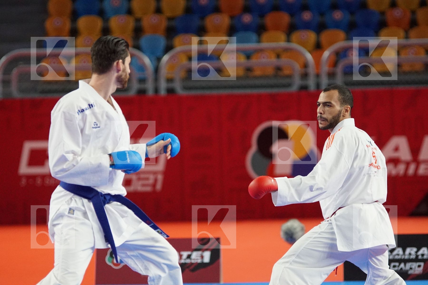 Luca RETTENBACHER (AUSTRIA) vs (Abdalla ABDELAZIZ (EGYPT) in Male Kumite -75 Kg - Gold bout
