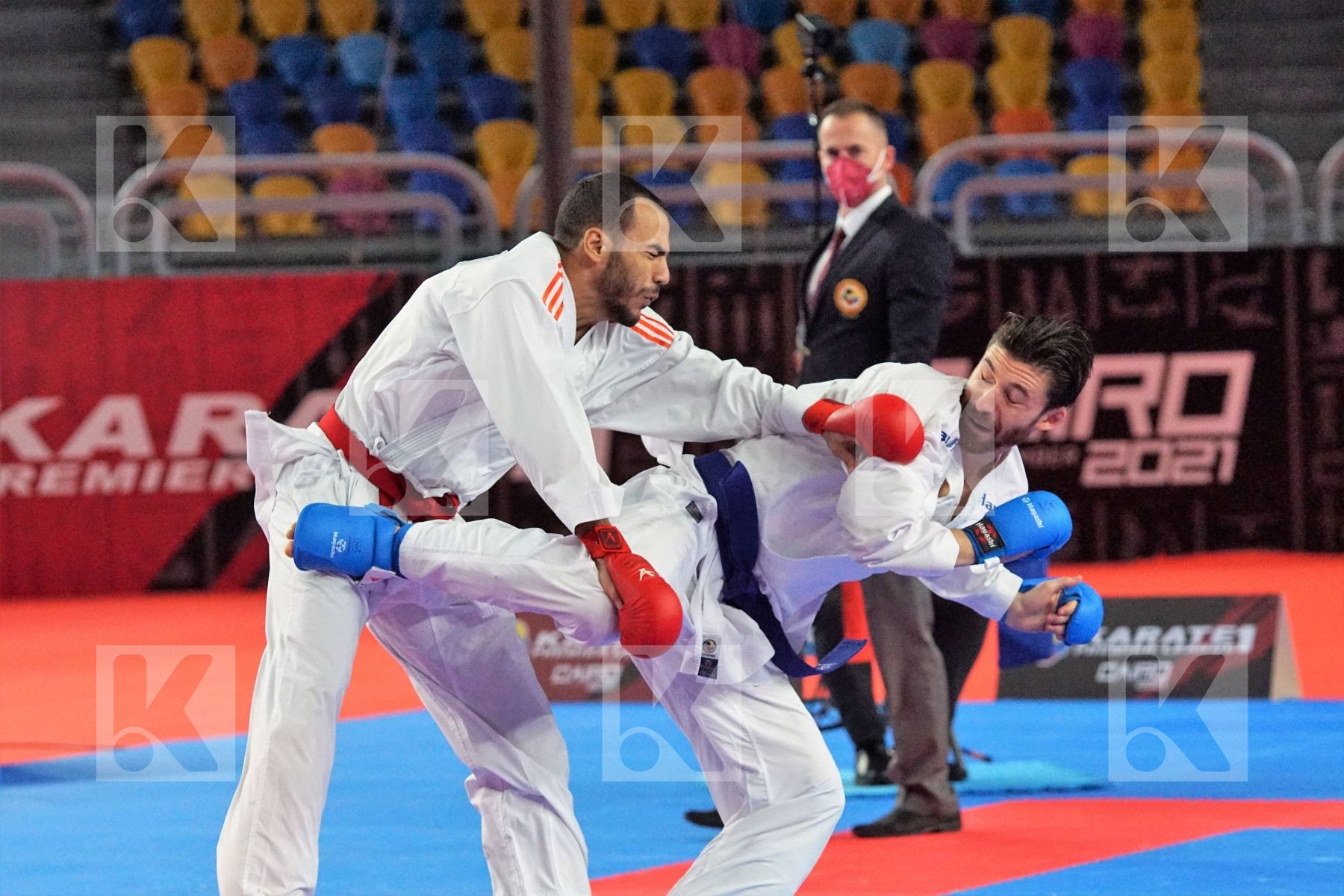 Luca RETTENBACHER (AUSTRIA) vs (Abdalla ABDELAZIZ (EGYPT) in Male Kumite -75 Kg - Gold bout