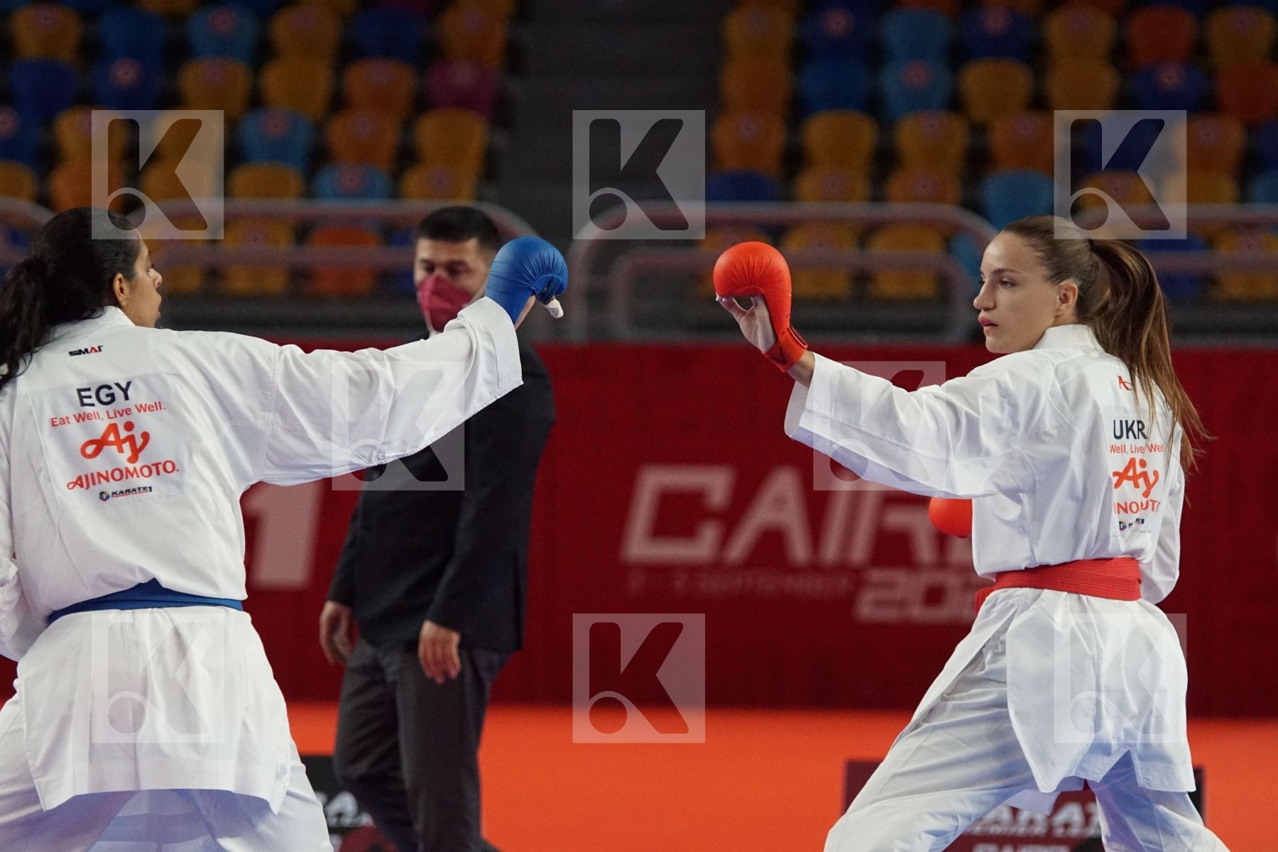 Anastasiya STEPHASHKO (UKRAINE) vs (Sohila ABOUISMAIL (EGYPT) in Female Kumite 68+ Kg - Gold bout