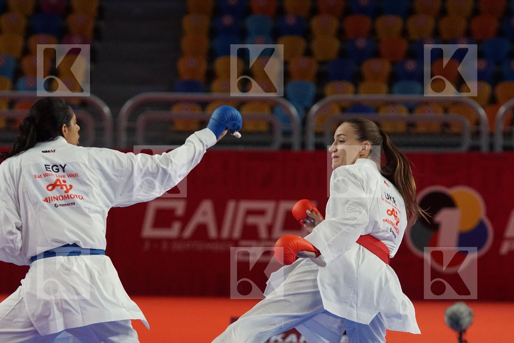 Anastasiya STEPHASHKO (UKRAINE) vs (Sohila ABOUISMAIL (EGYPT) in Female Kumite 68+ Kg - Gold bout