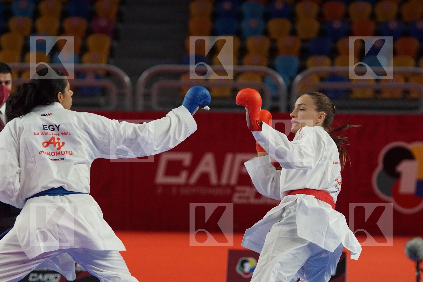Anastasiya STEPHASHKO (UKRAINE) vs (Sohila ABOUISMAIL (EGYPT) in Female Kumite 68+ Kg - Gold bout