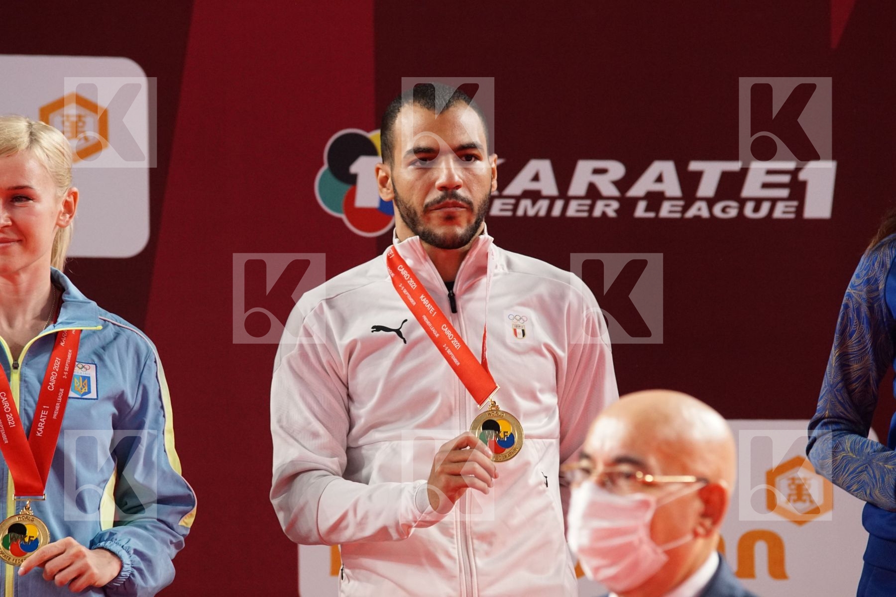 Gianluca DE VIVO (ITALY) in Male Kumite -67 Kg - Podium